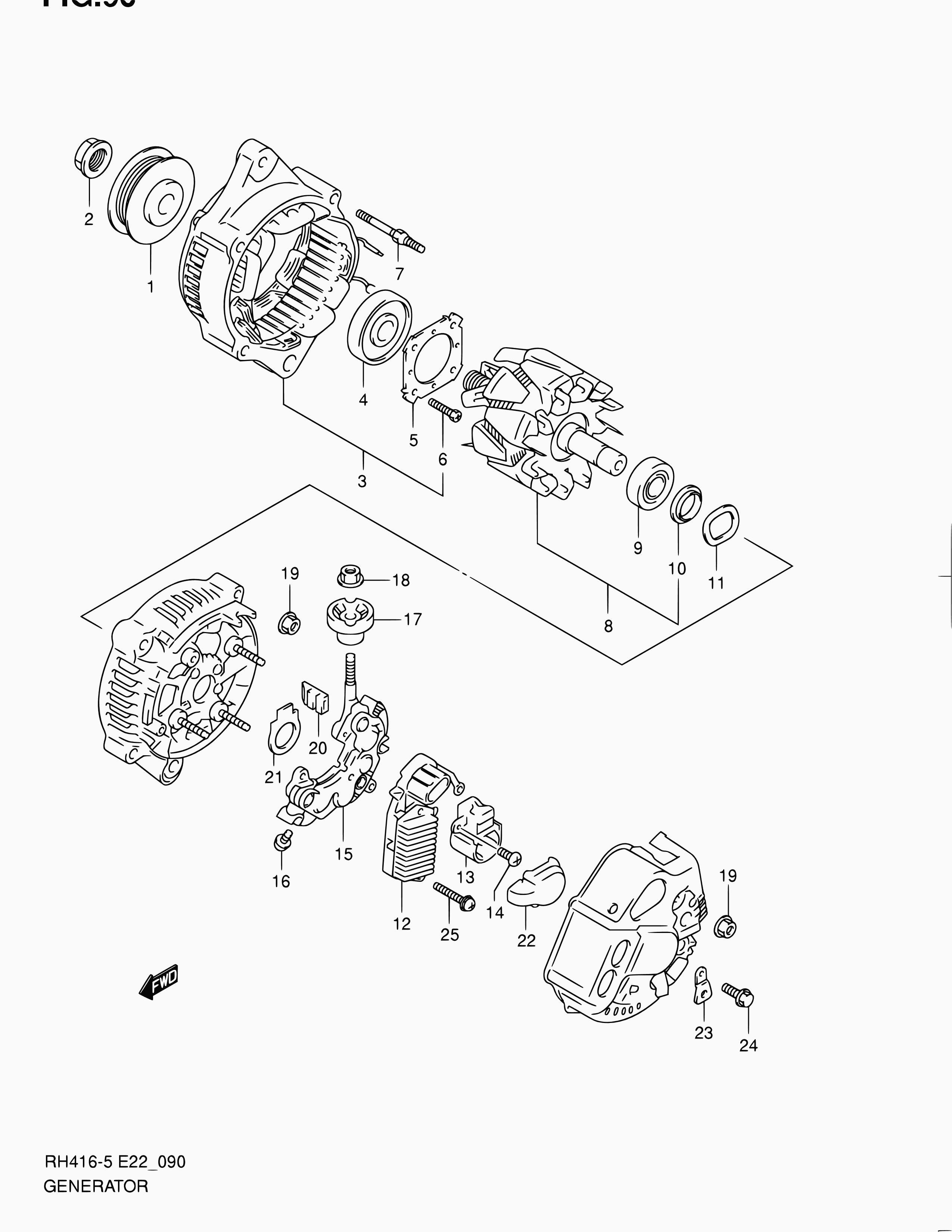 Suzuki 31656-77E10 - Държач, карбонови четки vvparts.bg