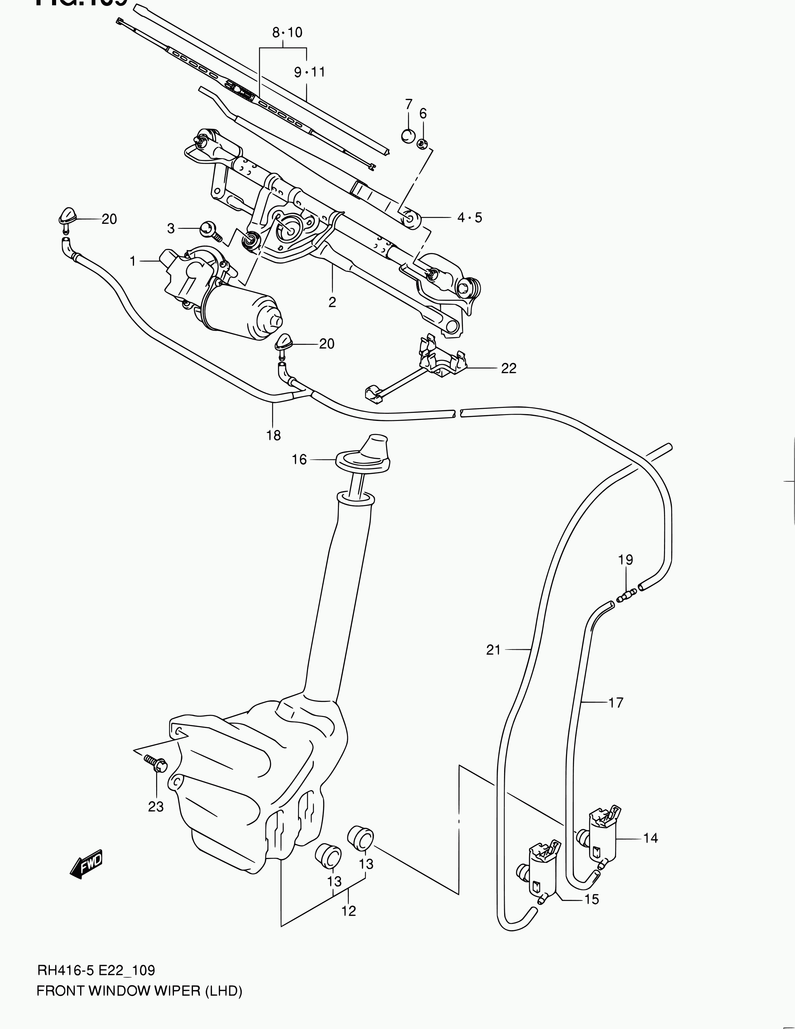 Suzuki 38340-54G40 - Перо на чистачка vvparts.bg