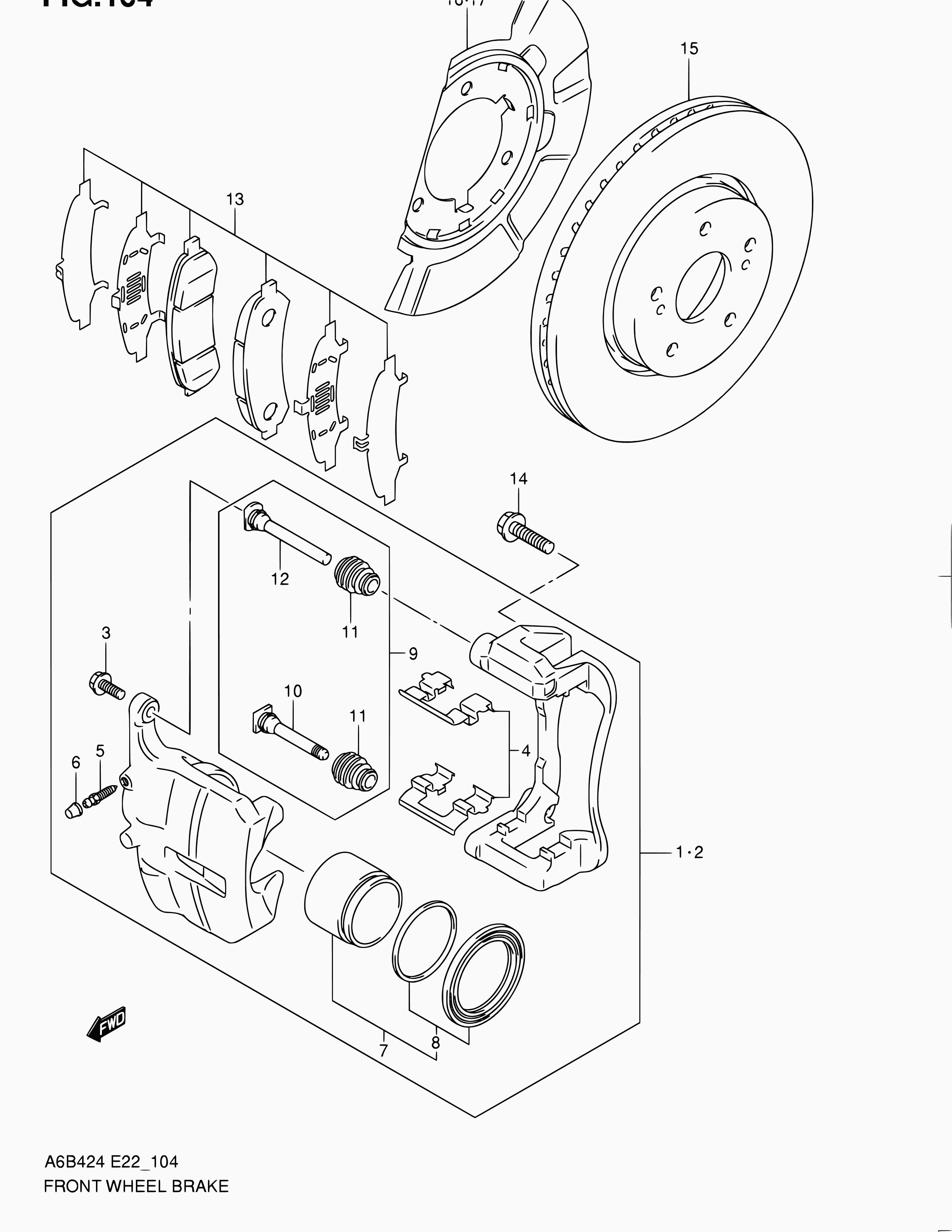 Suzuki 55311-57L01 - Спирачен диск vvparts.bg