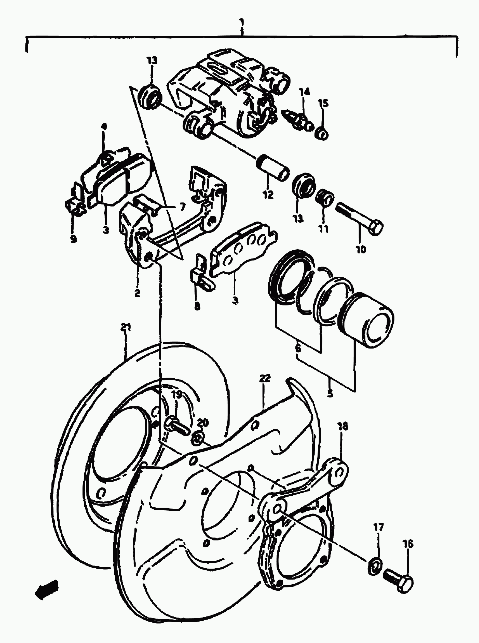 Suzuki 55110-80000 - Комплект спирачно феродо, дискови спирачки vvparts.bg