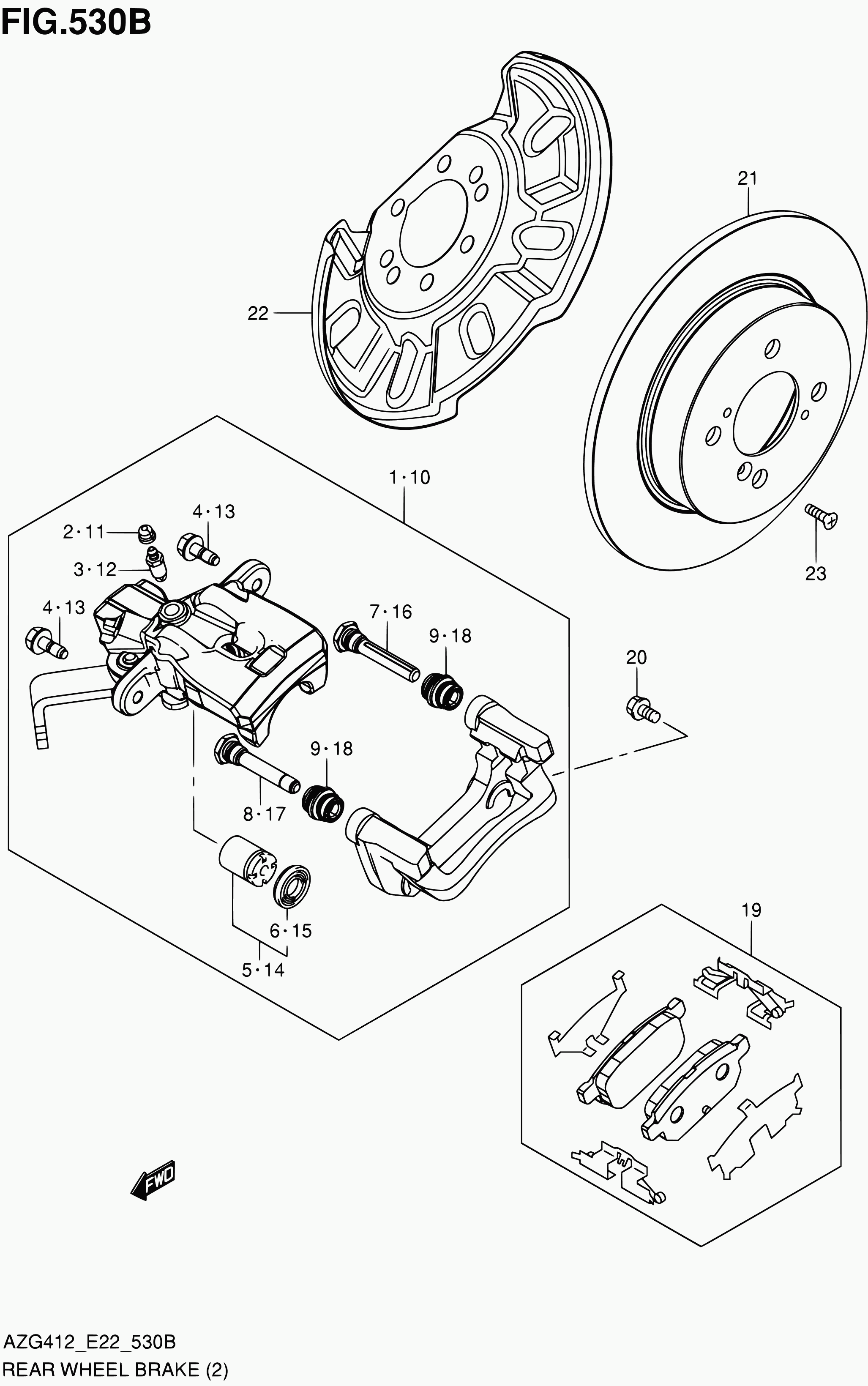 Suzuki 55401-68L01-999 - Спирачен апарат vvparts.bg