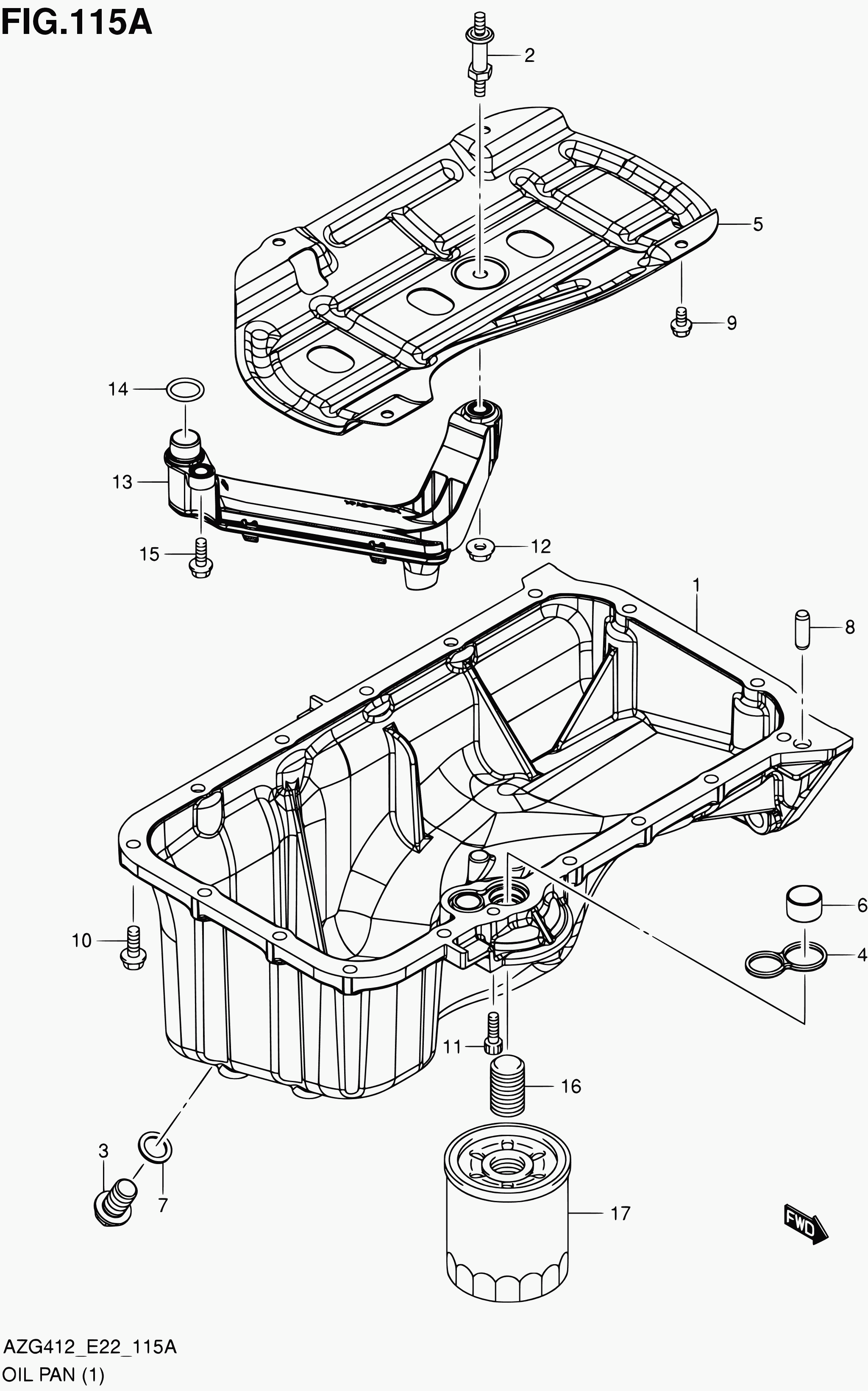 Subaru 16510-82703 - Маслен филтър vvparts.bg