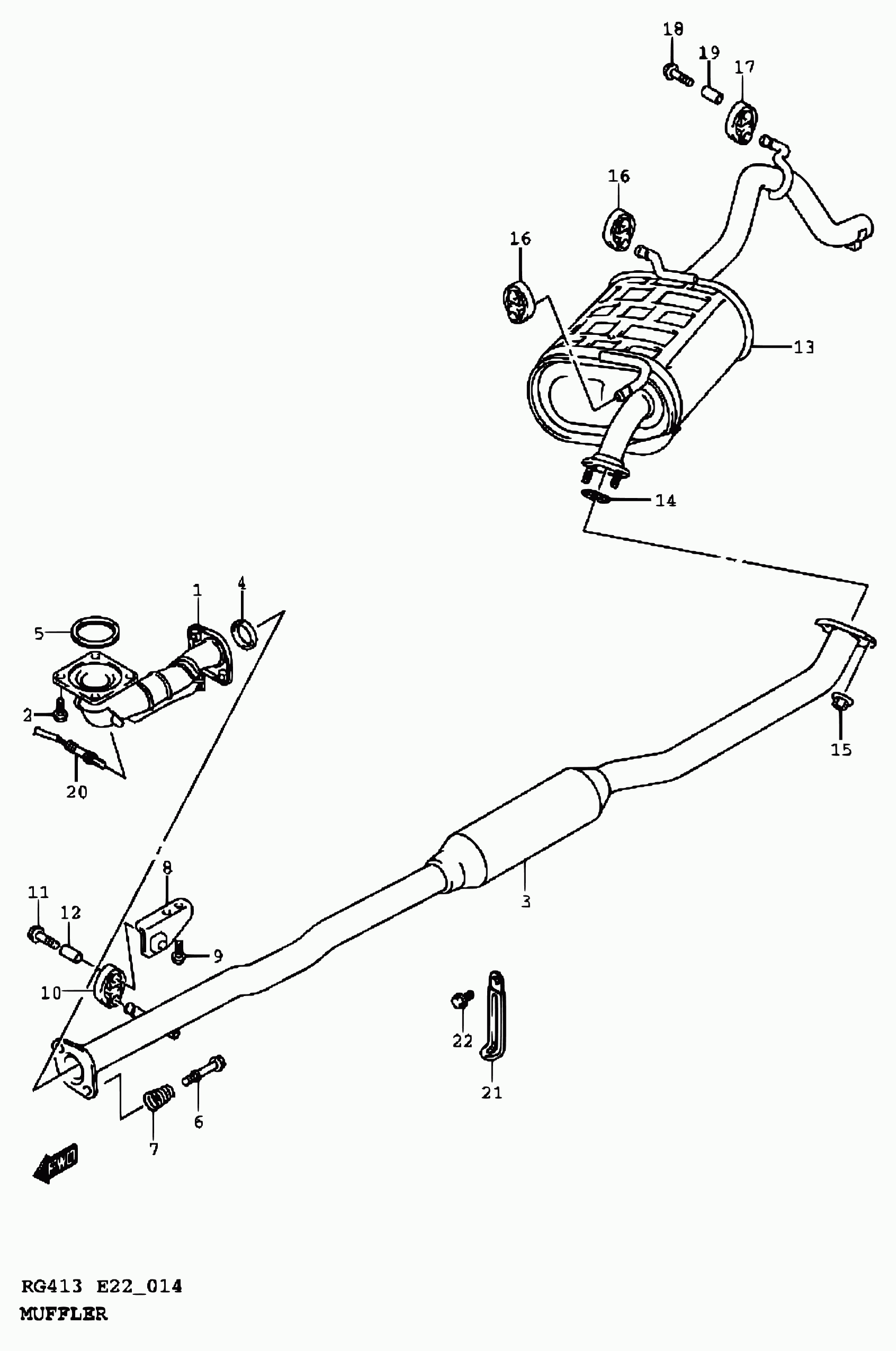 Suzuki 14281-75F00 - Лагерна втулка, стабилизатор vvparts.bg