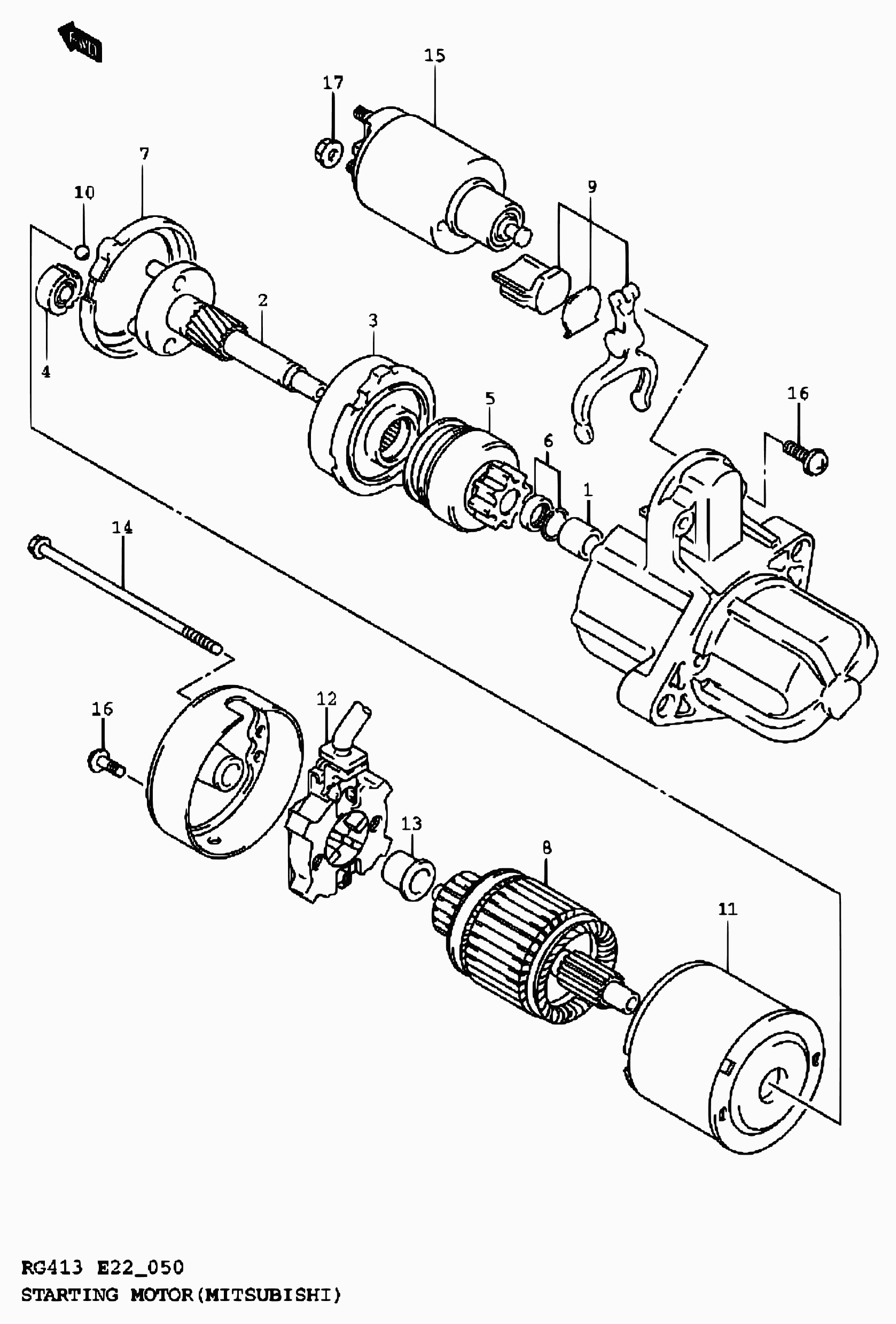 Subaru 31100-80G10 - Стартер vvparts.bg