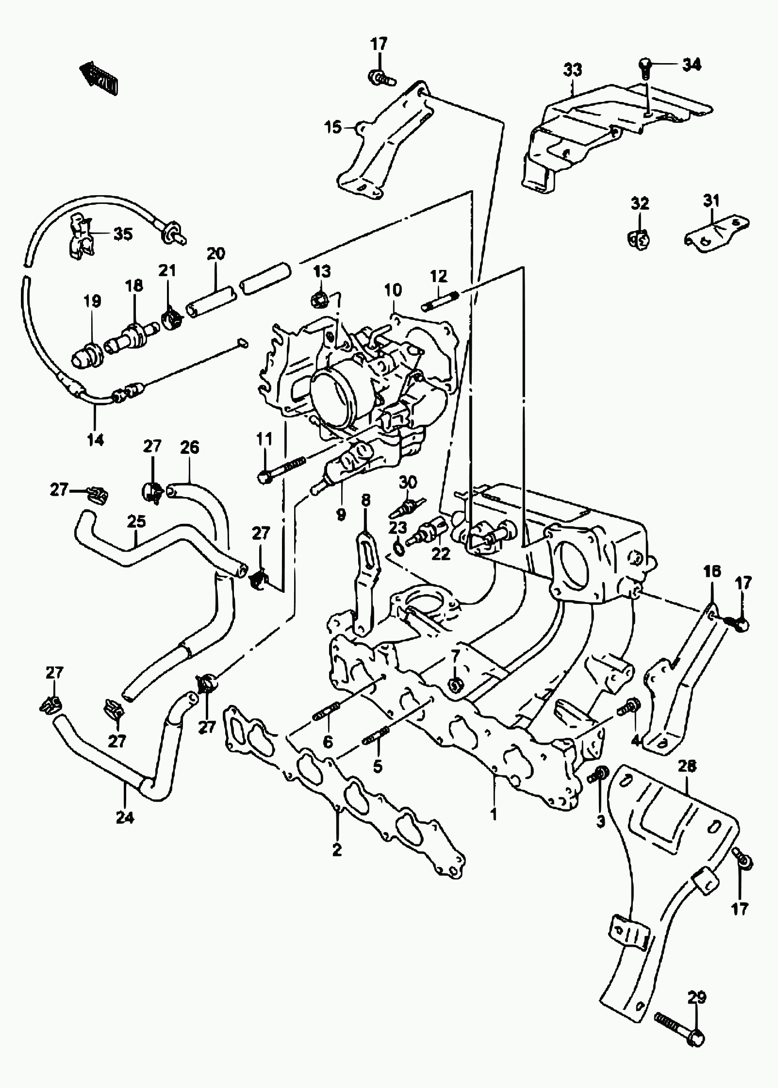 Suzuki 13650-57F00 - Датчик, температура на охладителната течност vvparts.bg