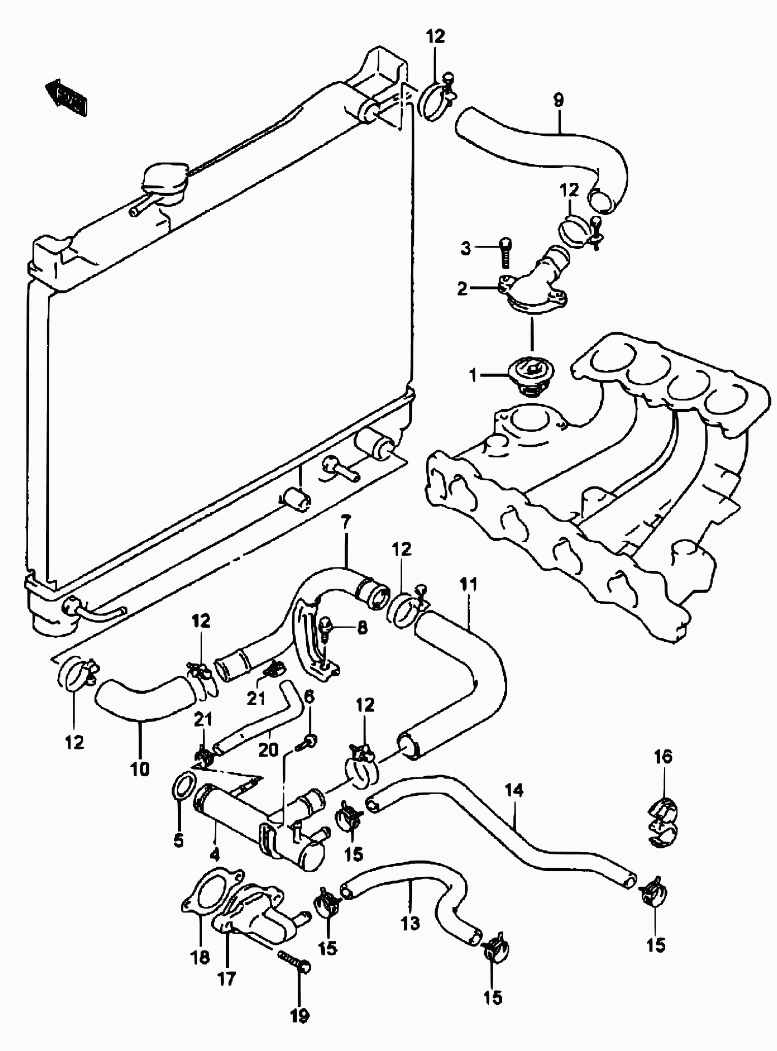 FIAT 17670-85C00 - Термостат, охладителна течност vvparts.bg