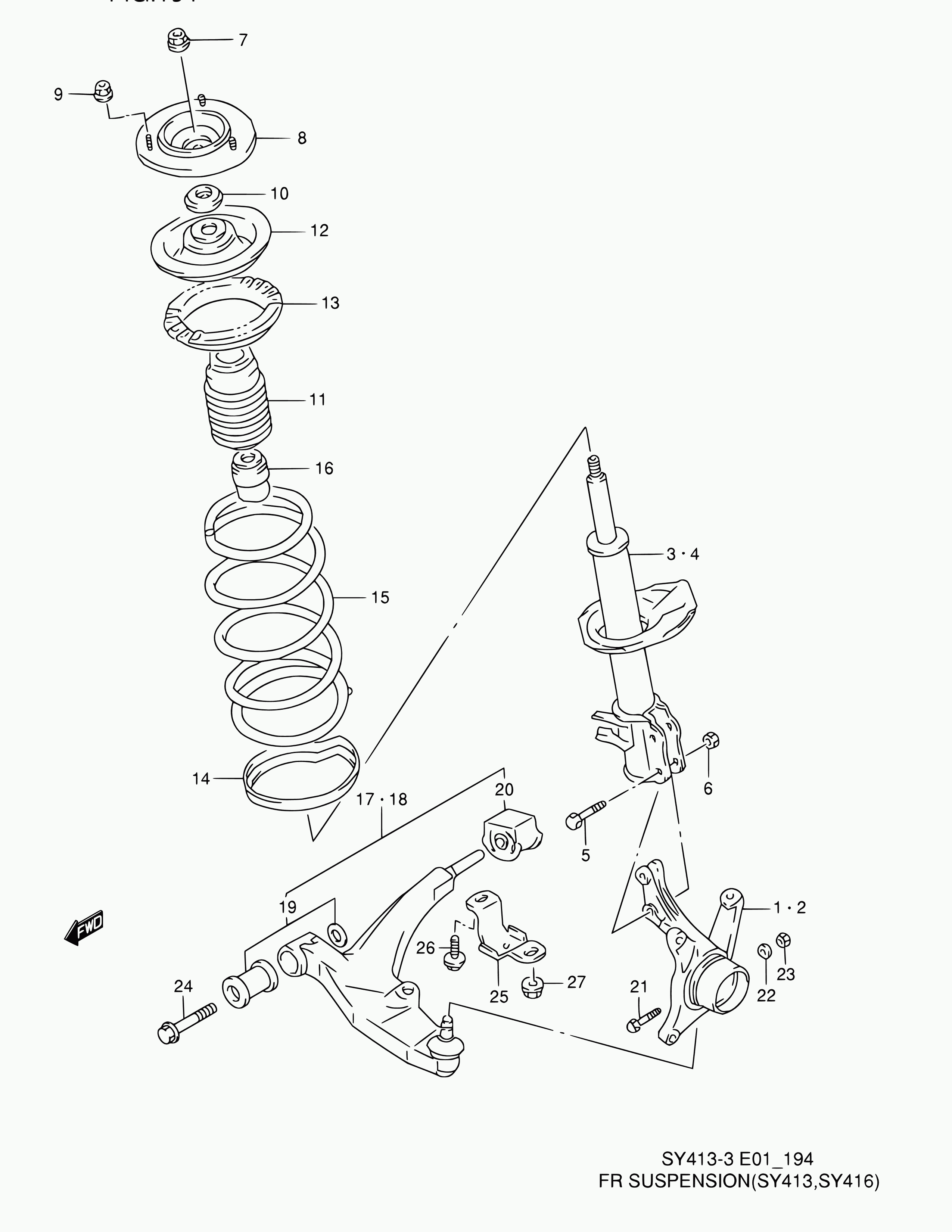 Suzuki 45500-50800 - Тампон, носач vvparts.bg