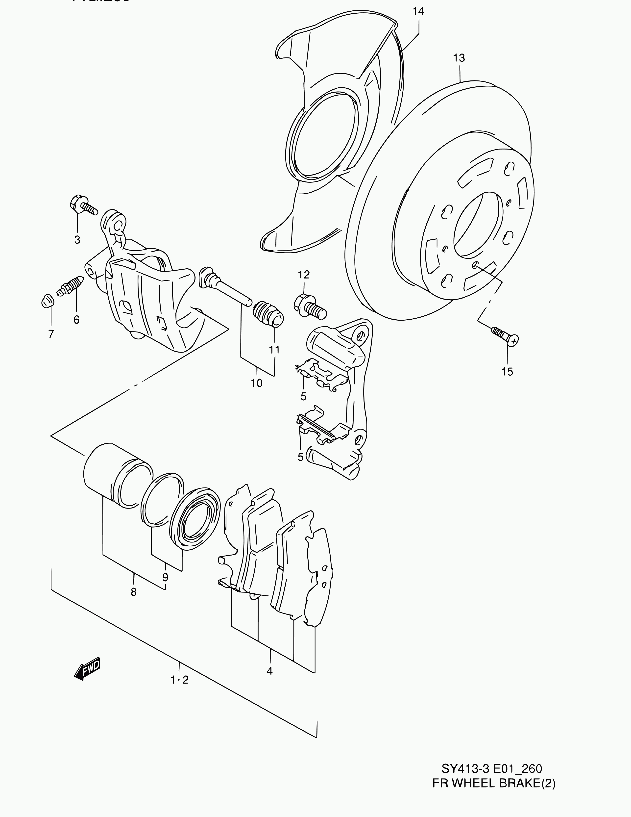 Bedford 55101-64G01 - Спирачен апарат vvparts.bg