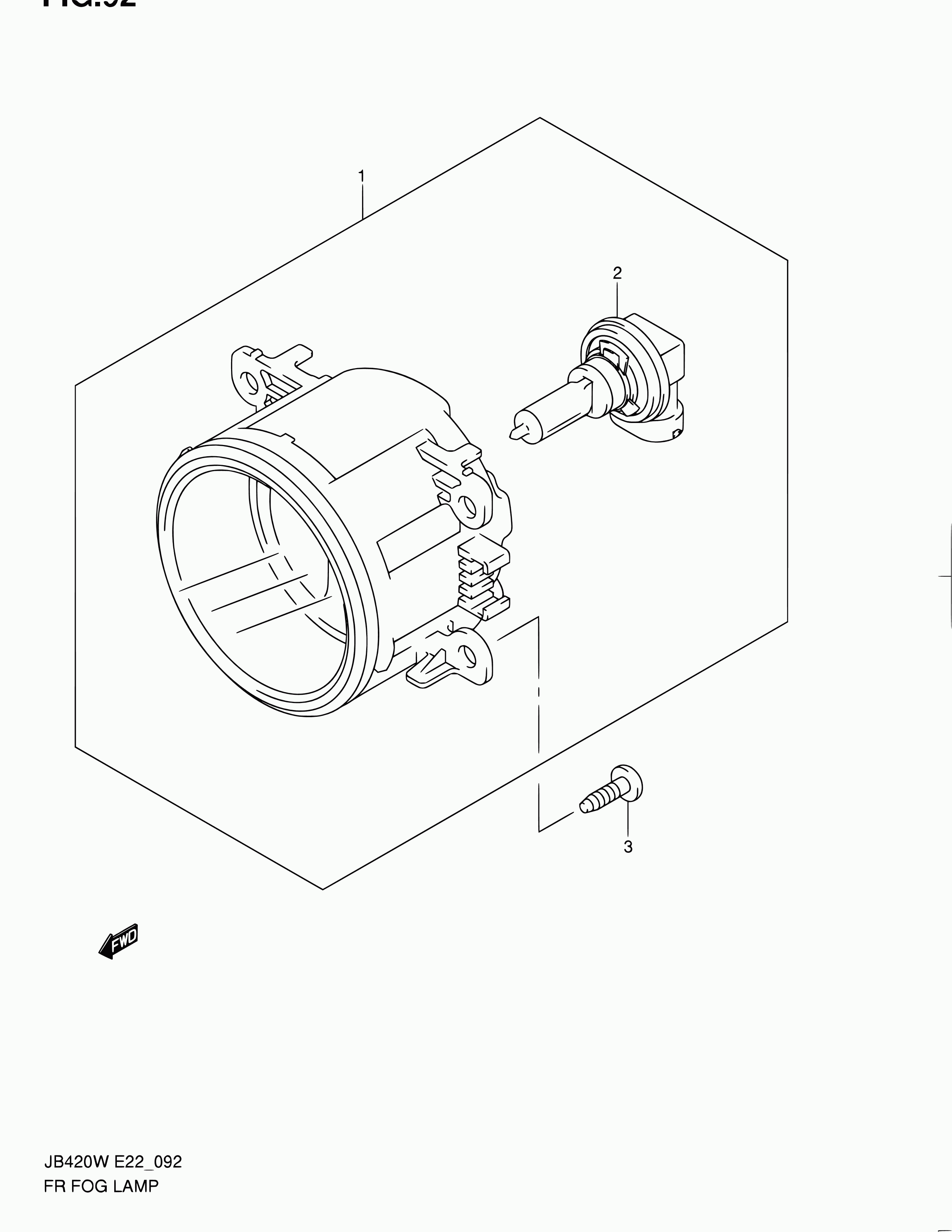 Suzuki 35500-63J02 - Фар за мъгла vvparts.bg