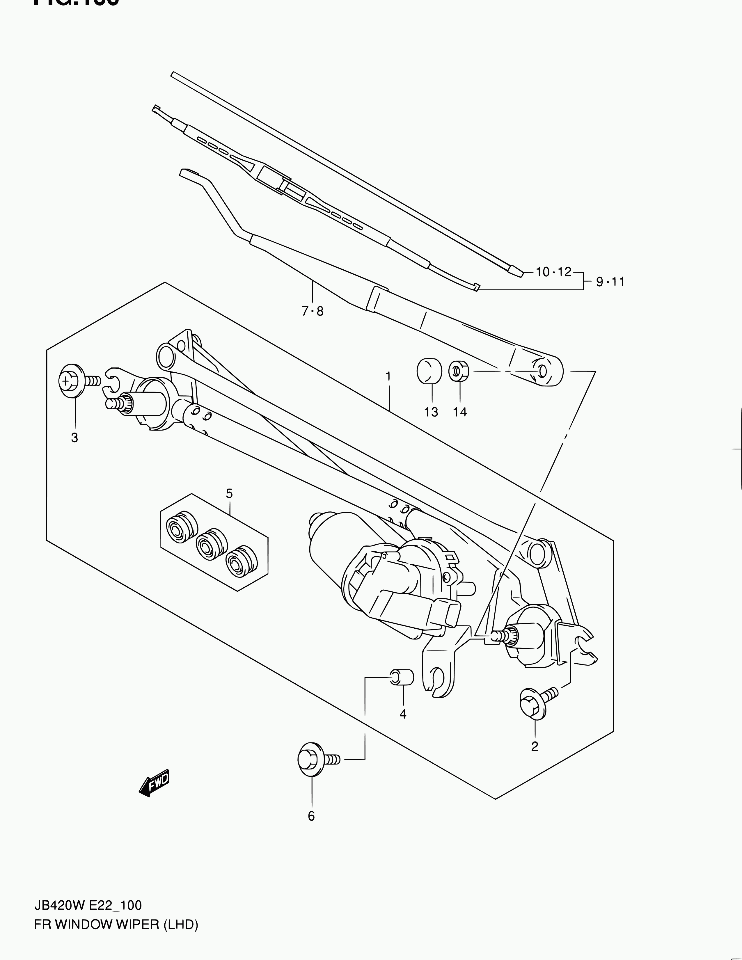 Suzuki 38340-65J11 - Перо на чистачка vvparts.bg