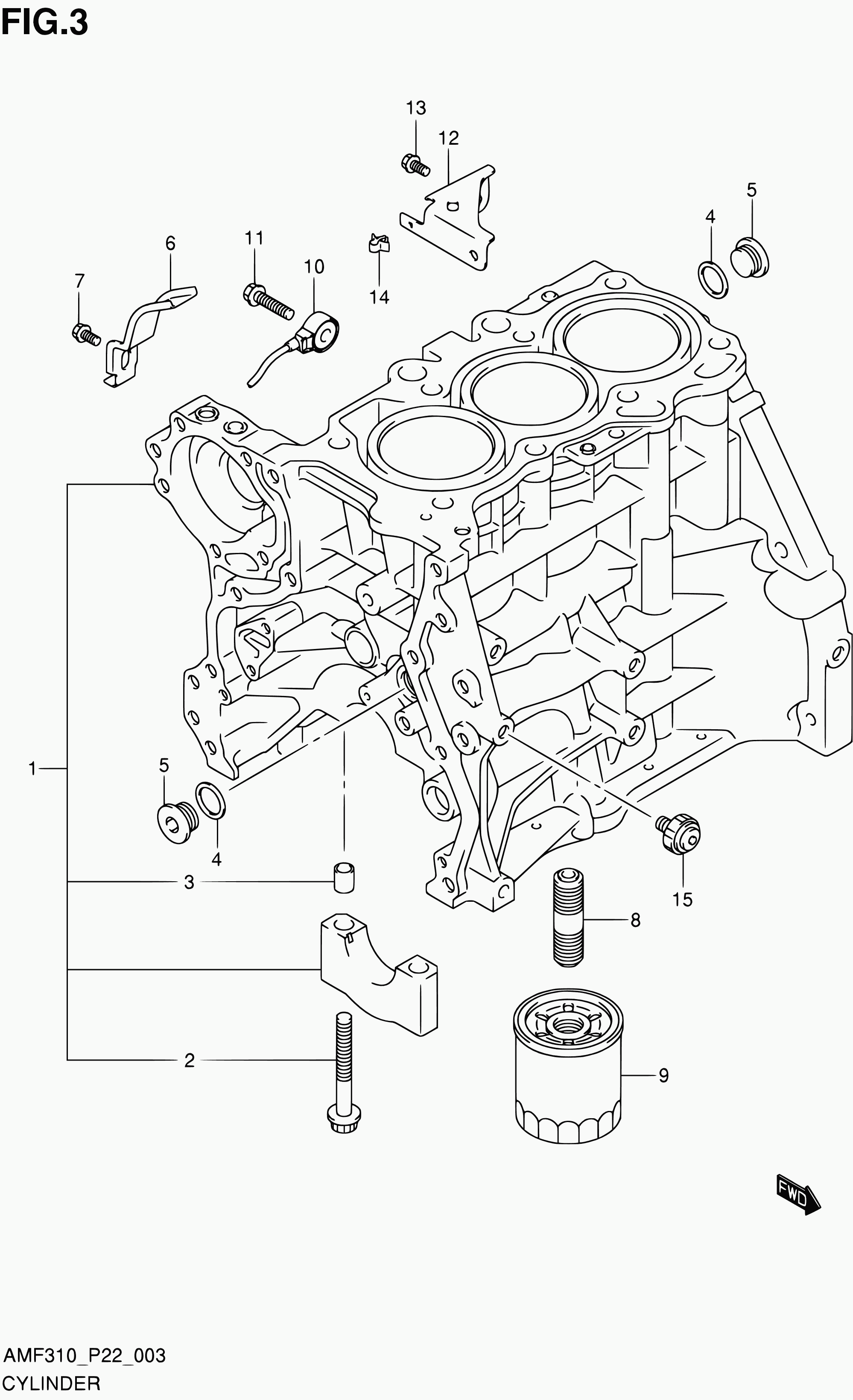 Suzuki 16510-M68K00 - Маслен филтър vvparts.bg