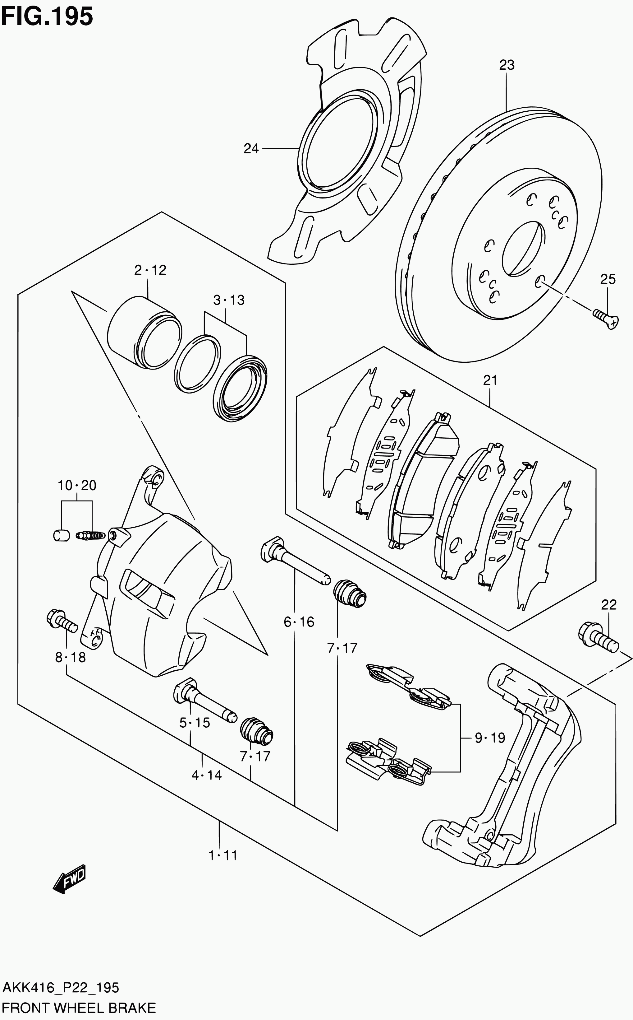 Suzuki 55102-61M00-999 - Спирачен апарат vvparts.bg