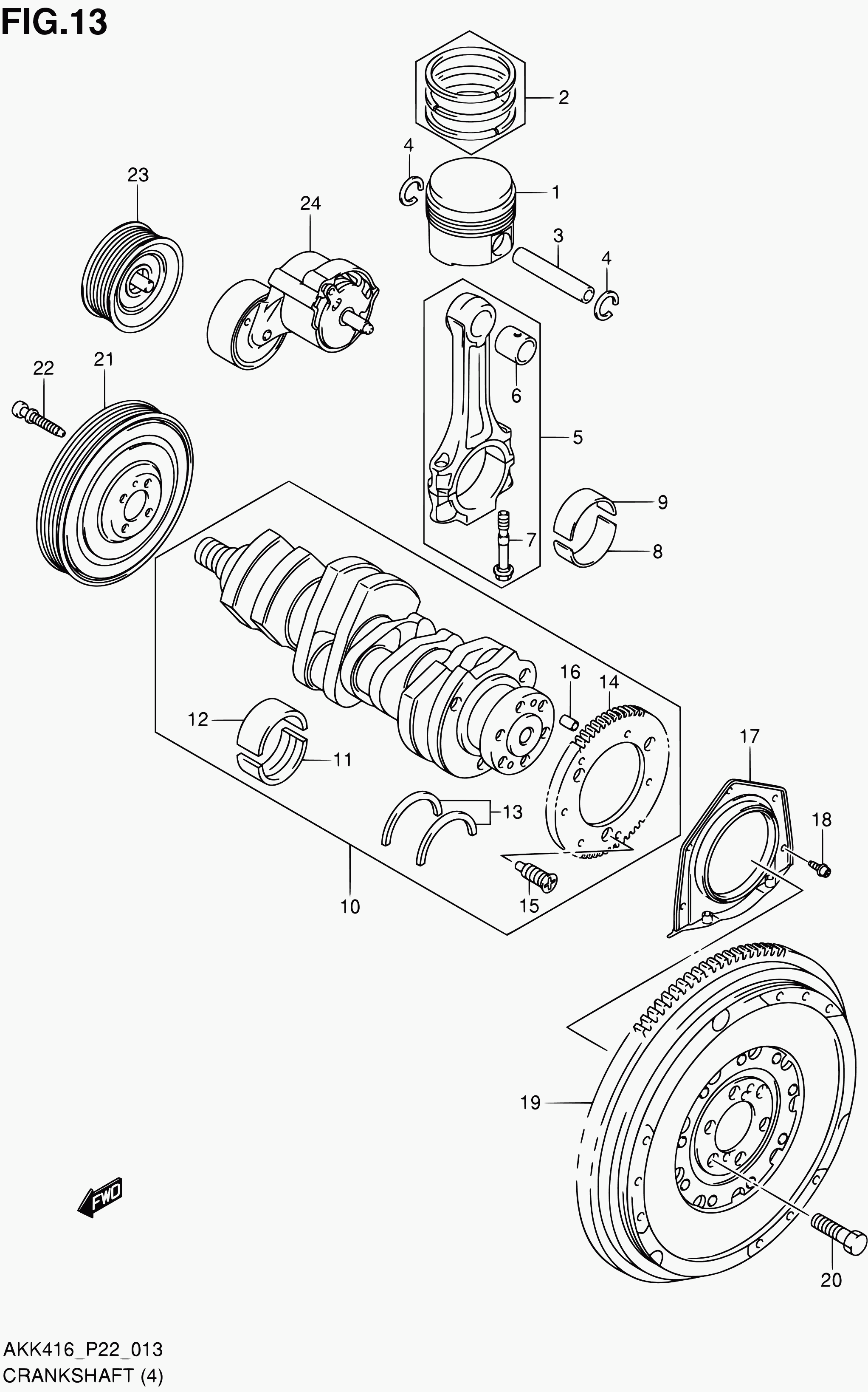 Suzuki 17540-62M00 - Паразитна / водеща ролка, пистов ремък vvparts.bg