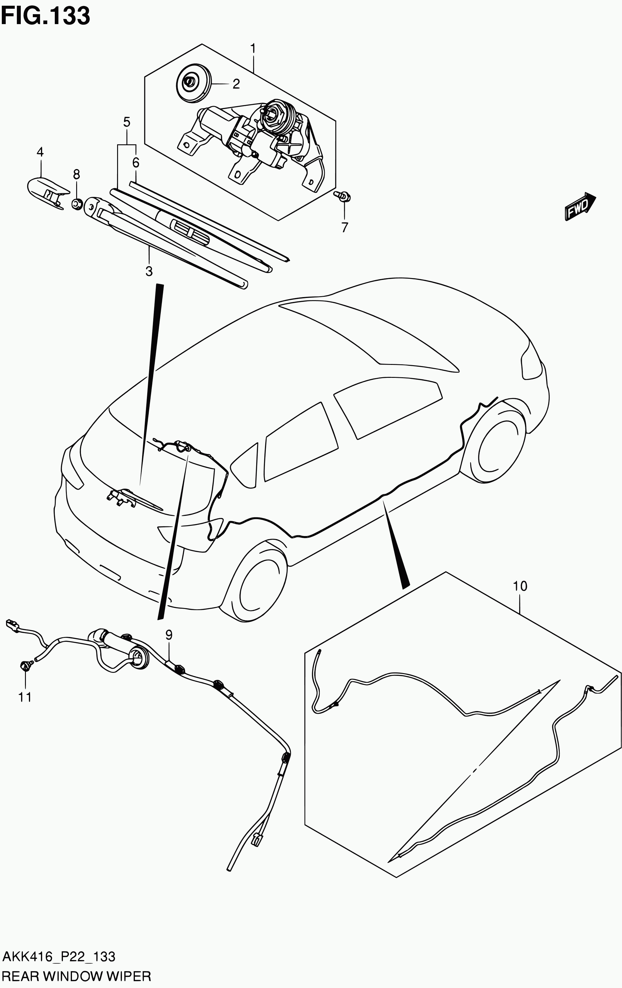 Suzuki 38340-63J00 - Перо на чистачка vvparts.bg