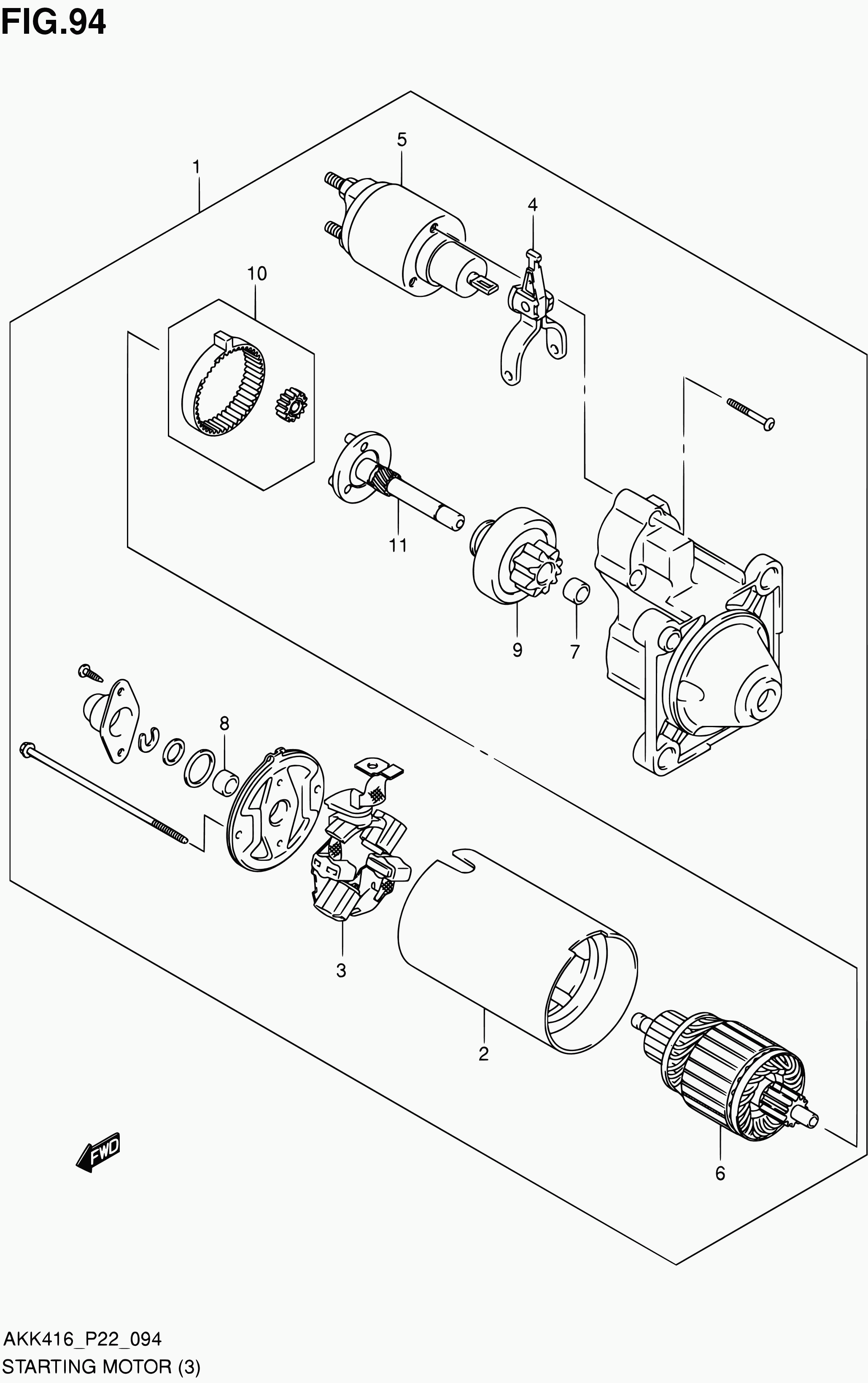 Suzuki 31220-55L00 - Магнитен превключвател, стартер vvparts.bg