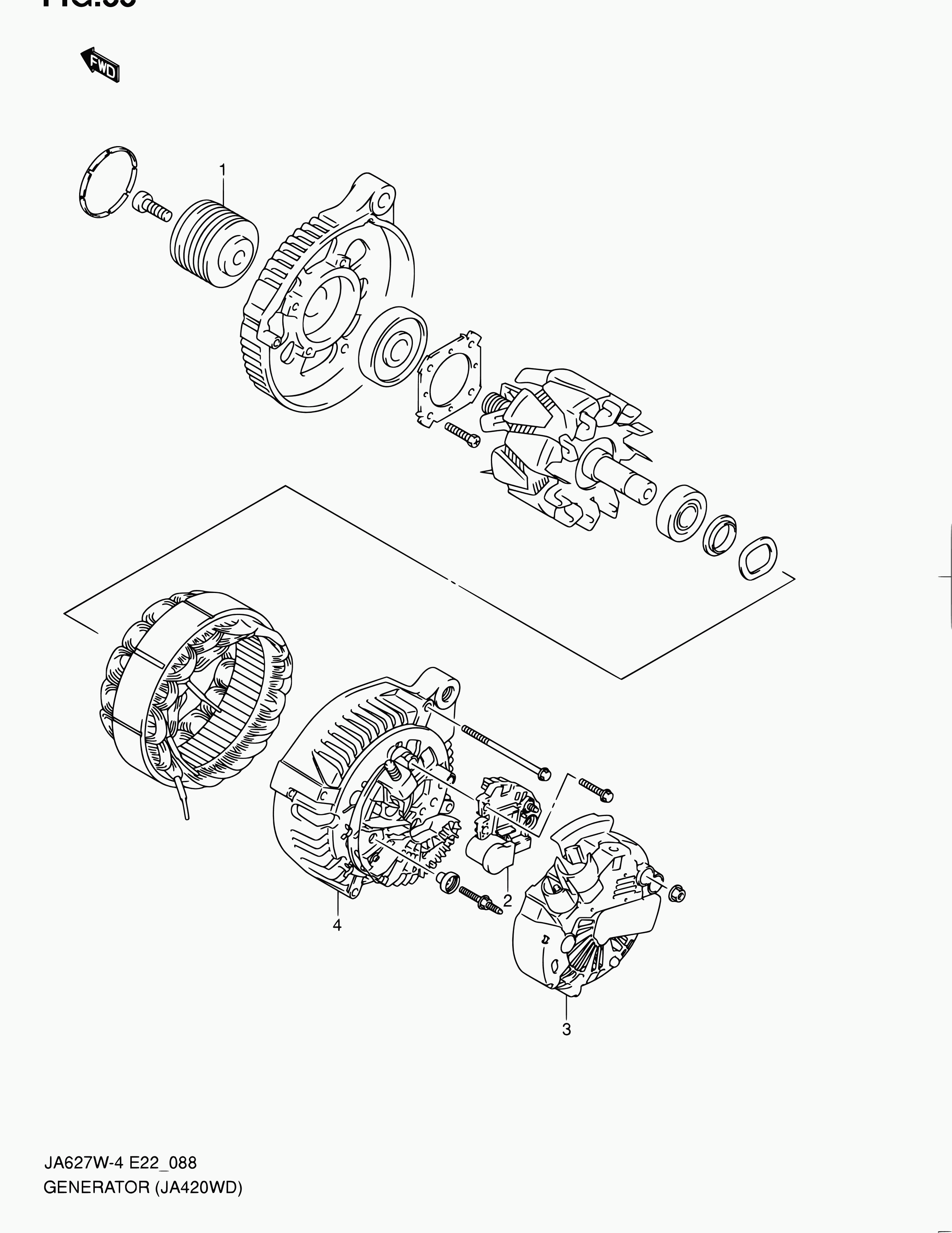 Subaru 31771-68D01 - Ремъчна шайба, генератор vvparts.bg