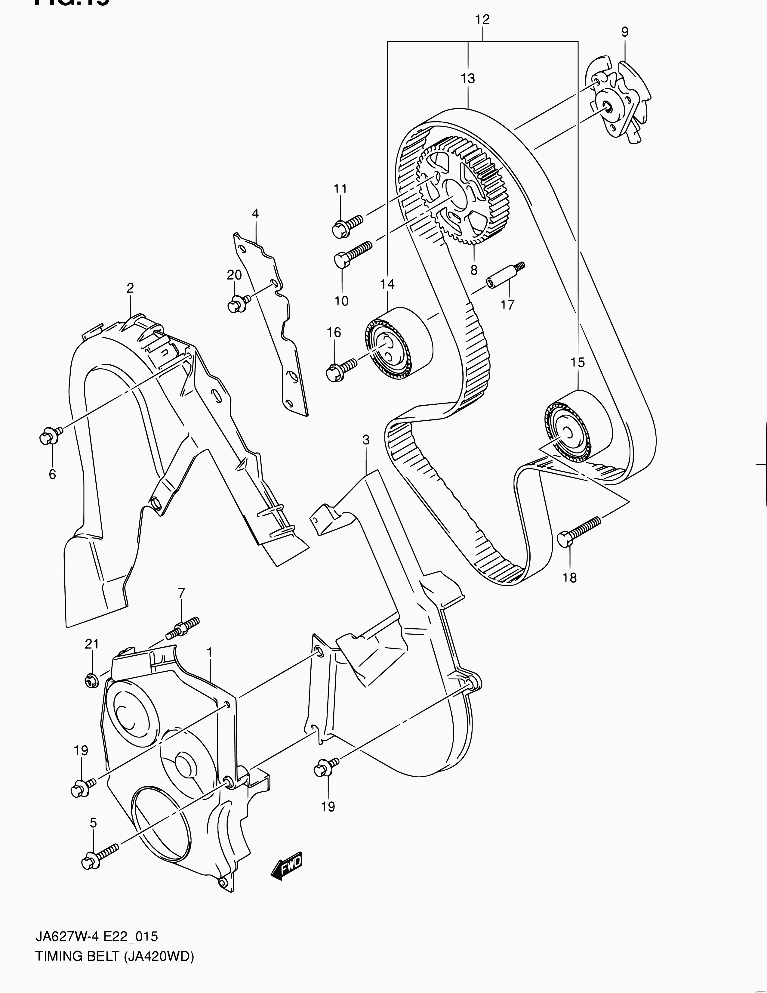 TOYOTA 12810-67G01 - Обтяжна ролка, ангренаж vvparts.bg