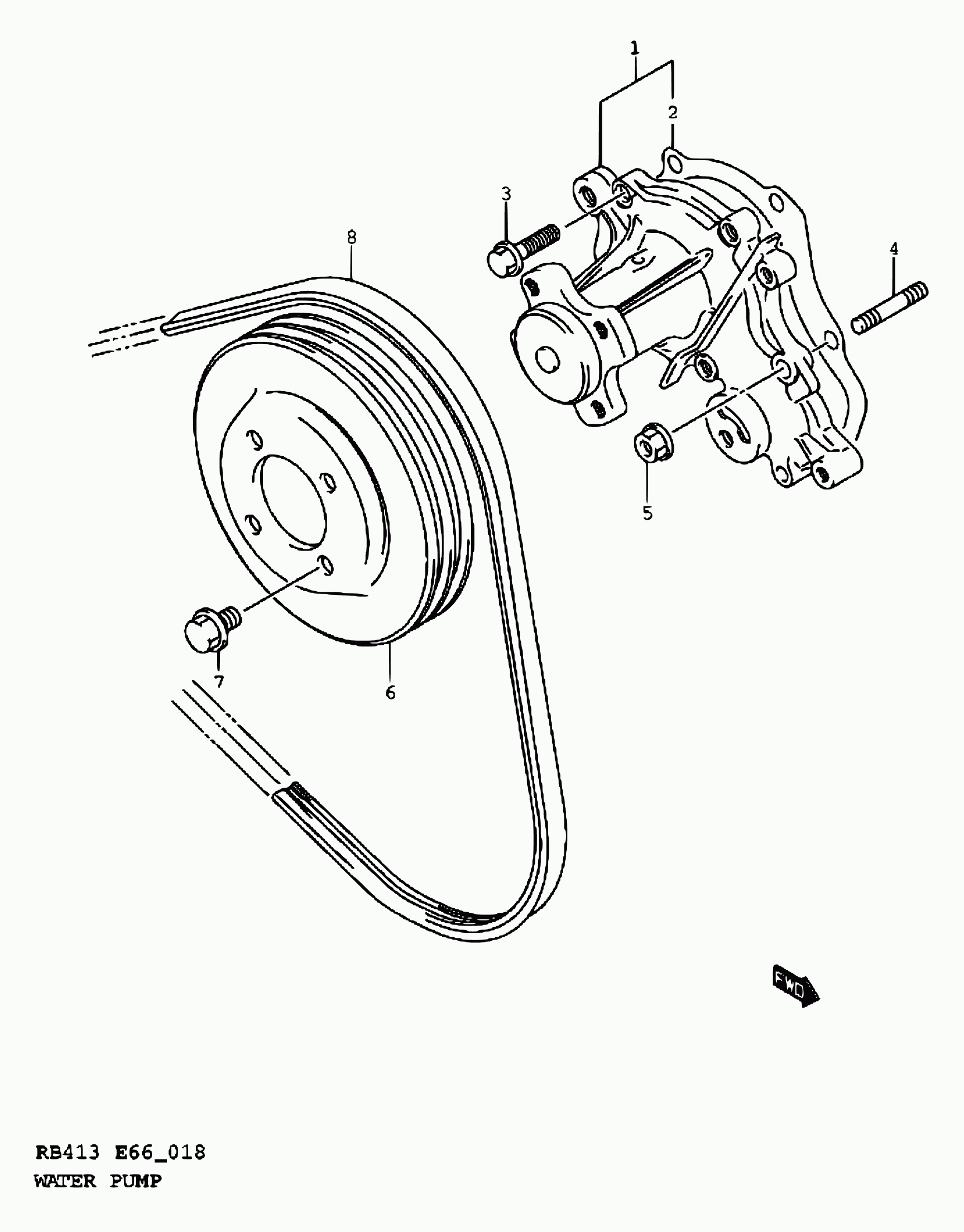 Suzuki 17521-83E00 - Пистов ремък vvparts.bg