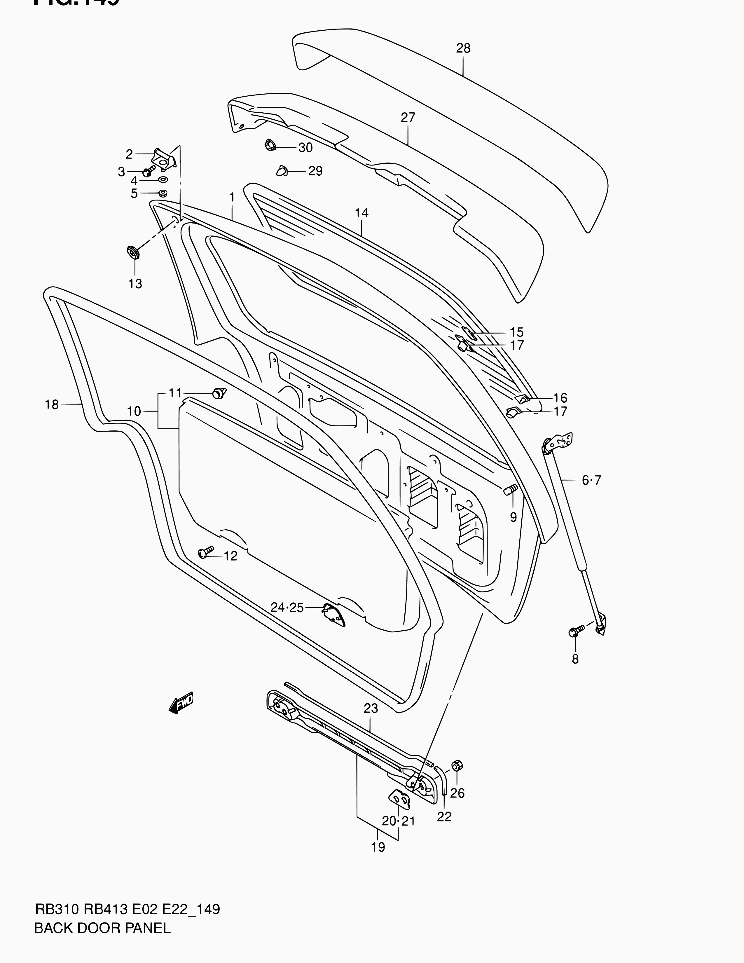 Suzuki 81850-83E10-X10 - Газов амортисьор, багажно / товарно пространство vvparts.bg