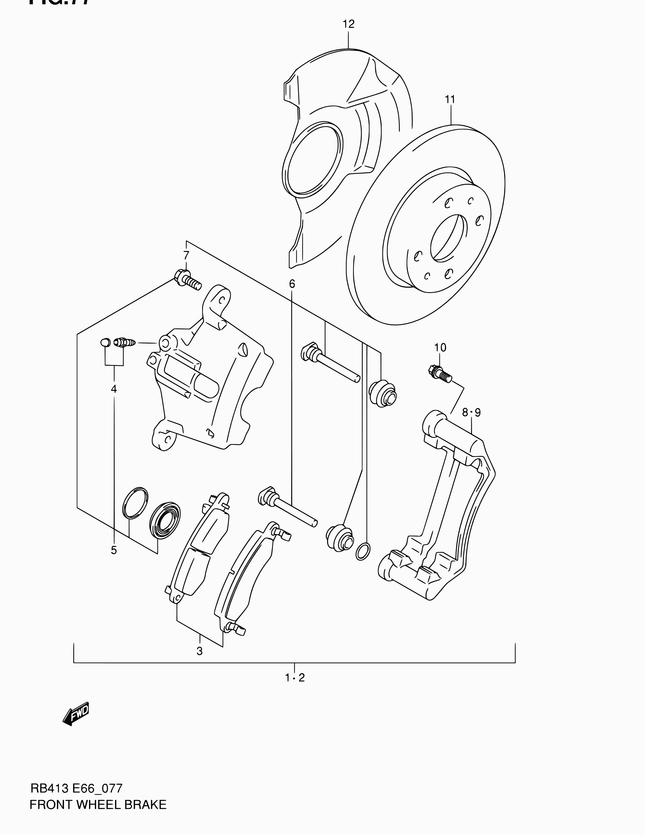 Suzuki 55311-83E00 - Спирачен диск vvparts.bg