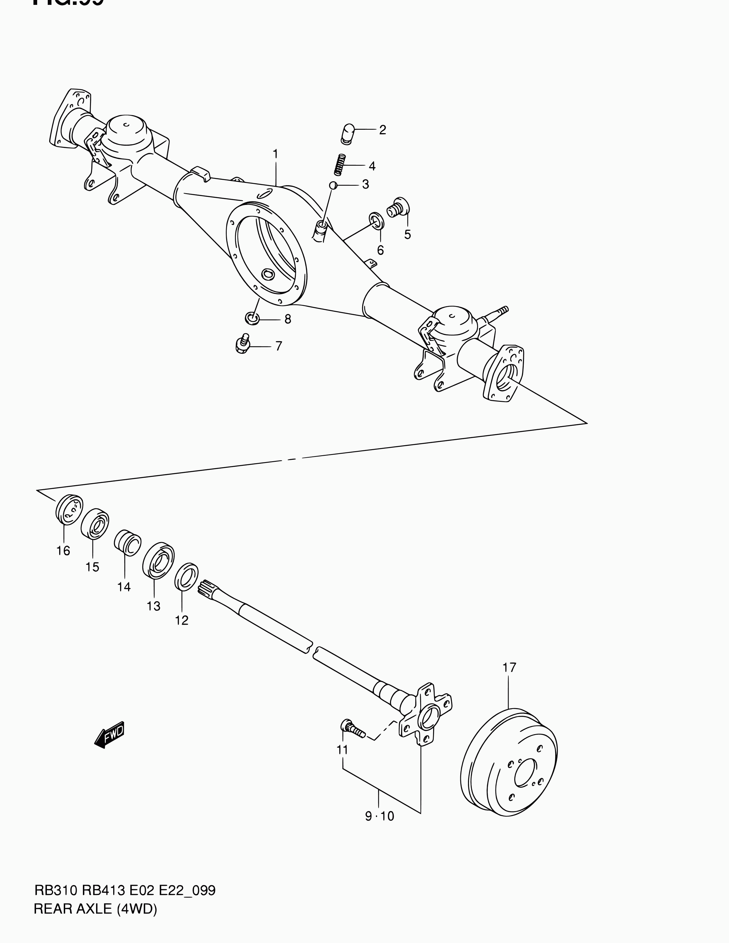 Suzuki 43588-72000 - Комплект колесен лагер vvparts.bg