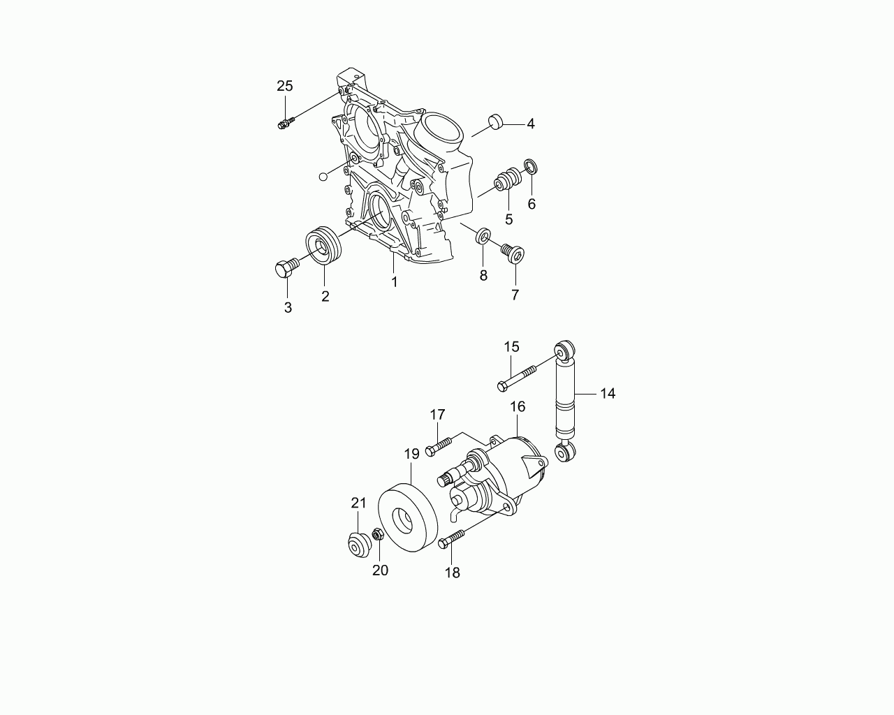 Mercedes-Benz 111 200 07 70 - Ремъчен обтегач, пистов ремък vvparts.bg