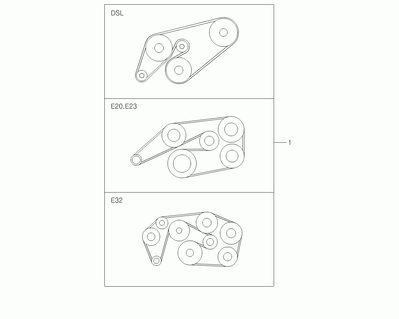 Ssangyong 008 997 34 92 - Пистов ремък vvparts.bg