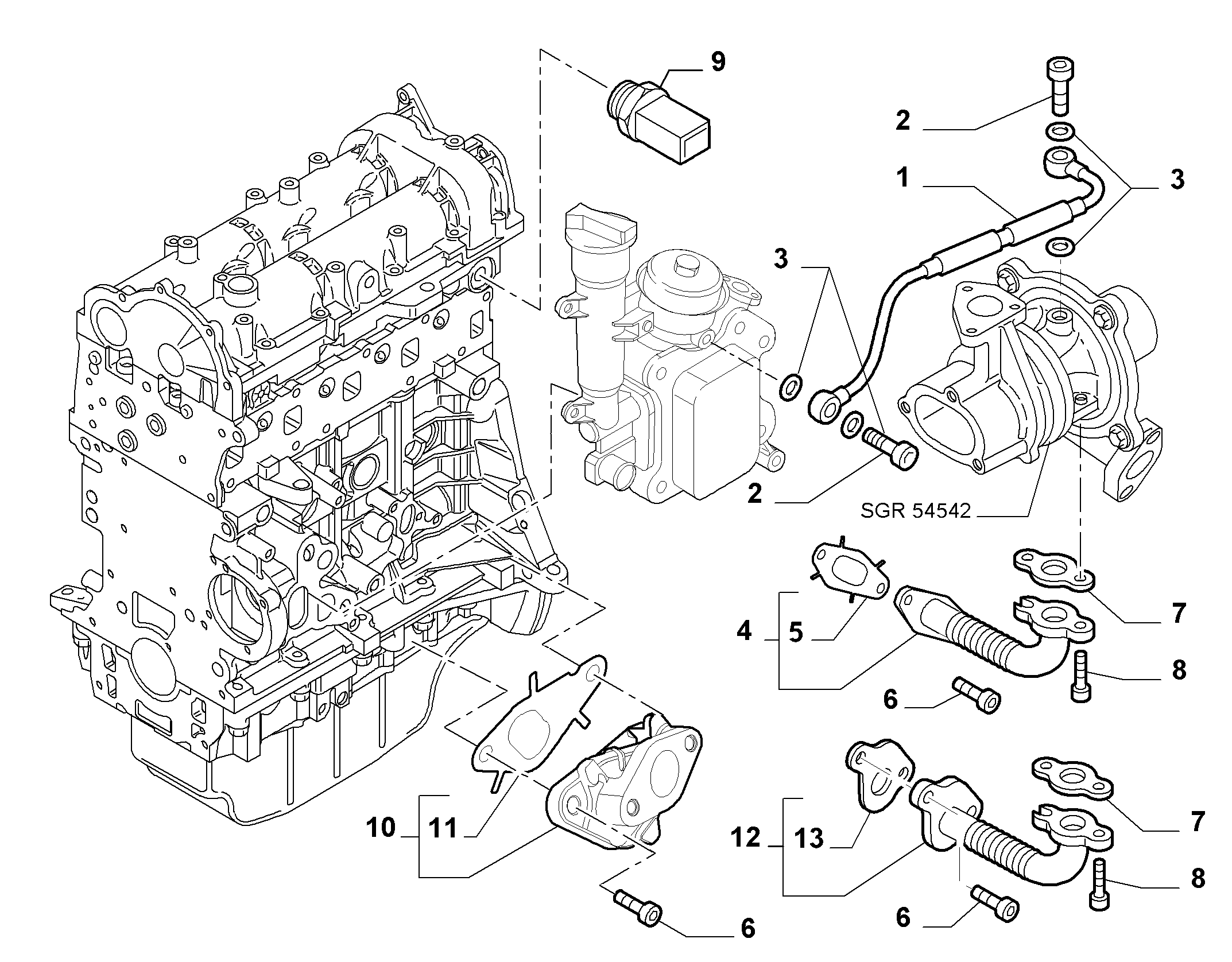 Auto Union 55201944 - Масловод, турбина vvparts.bg