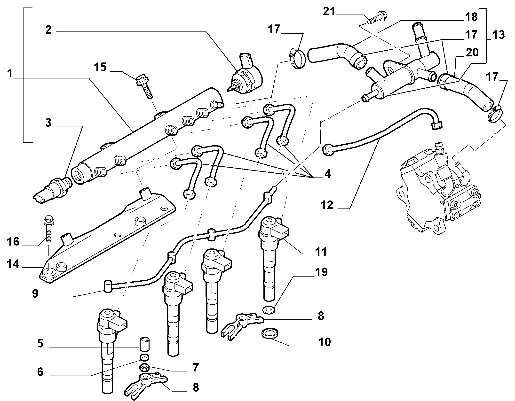 FIAT 55215424 - Уплътнителен пръстен, отвор на дюзата vvparts.bg