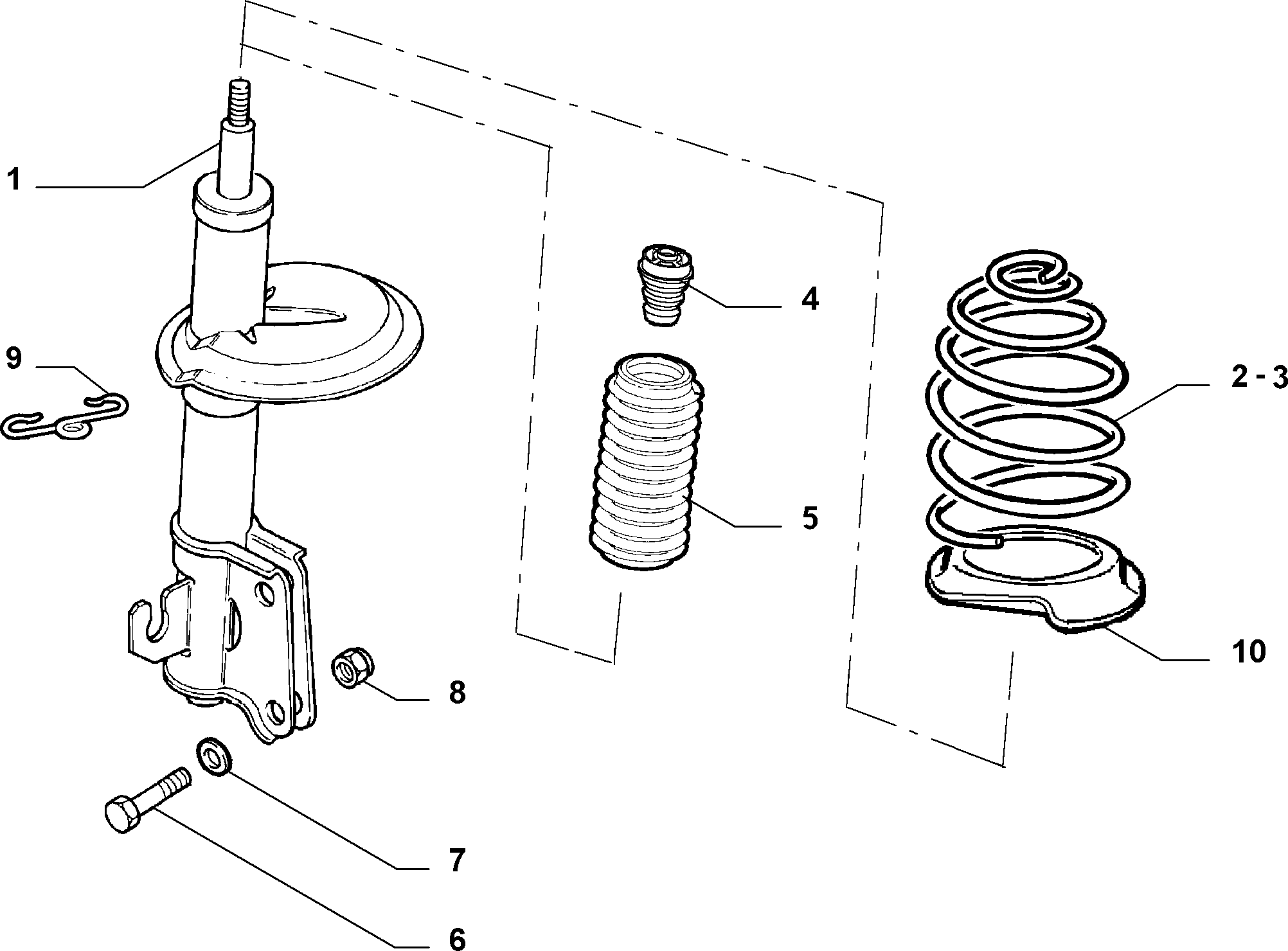 FIAT 46801826 - Пружина за ходовата част vvparts.bg