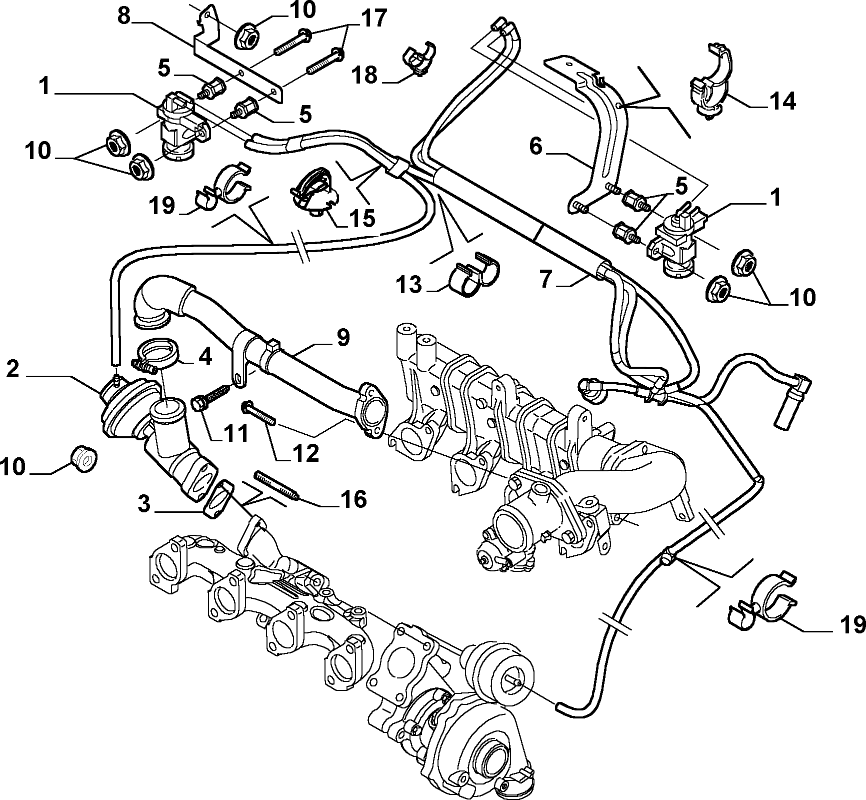 PEUGEOT 9635651080 - AGR-Клапан vvparts.bg