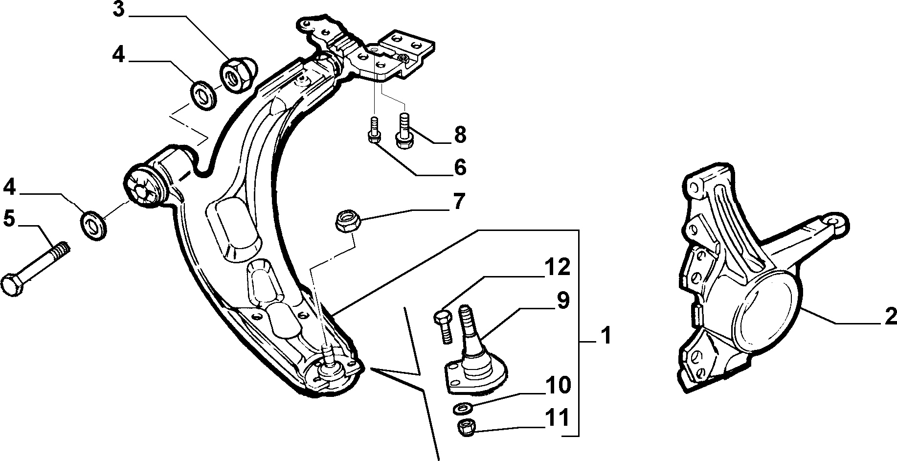 Alfa Romeo 517 12 408* - Носач, окачване на колелата vvparts.bg