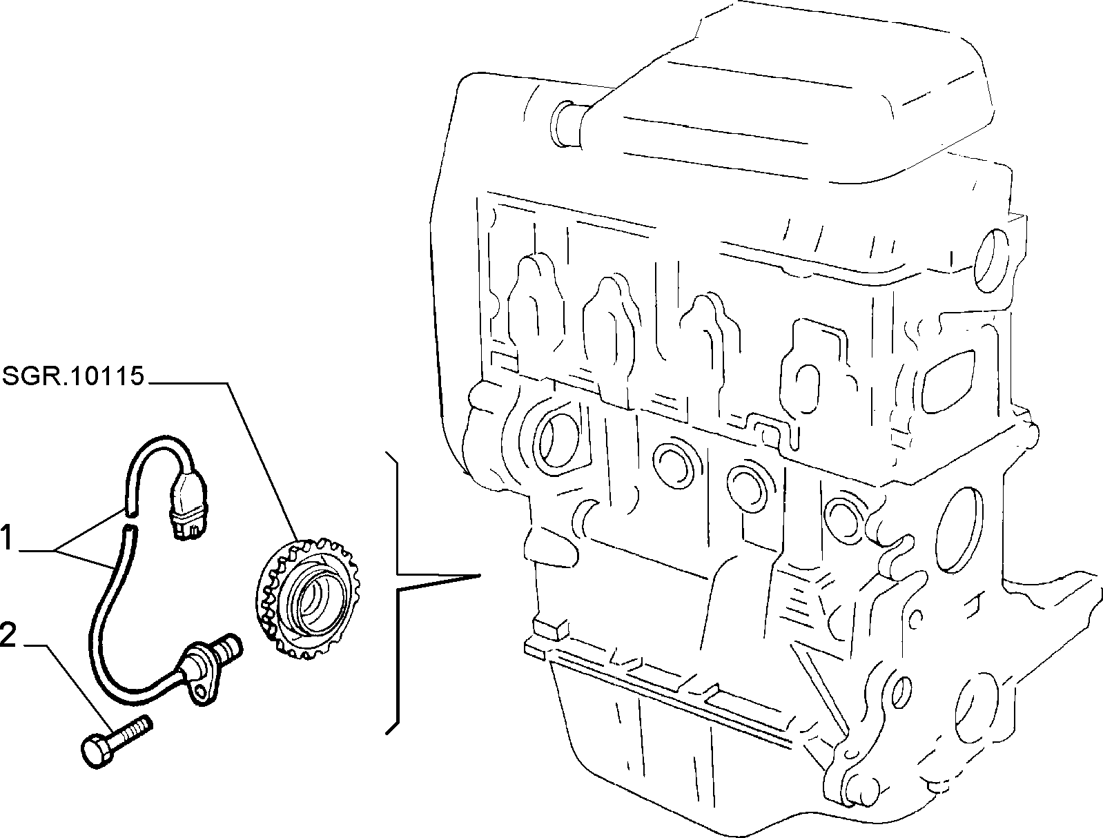 FIAT / LANCIA 46774532 - Импулсен датчик, колянов вал vvparts.bg