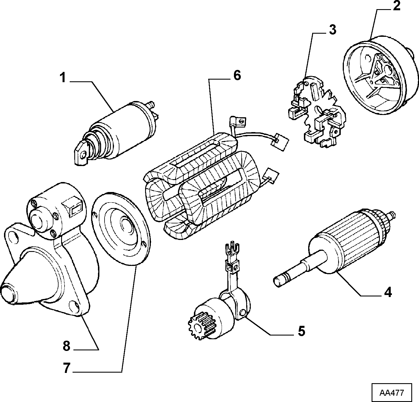 FIAT 79081045 - Зъбно колелце, стартер vvparts.bg