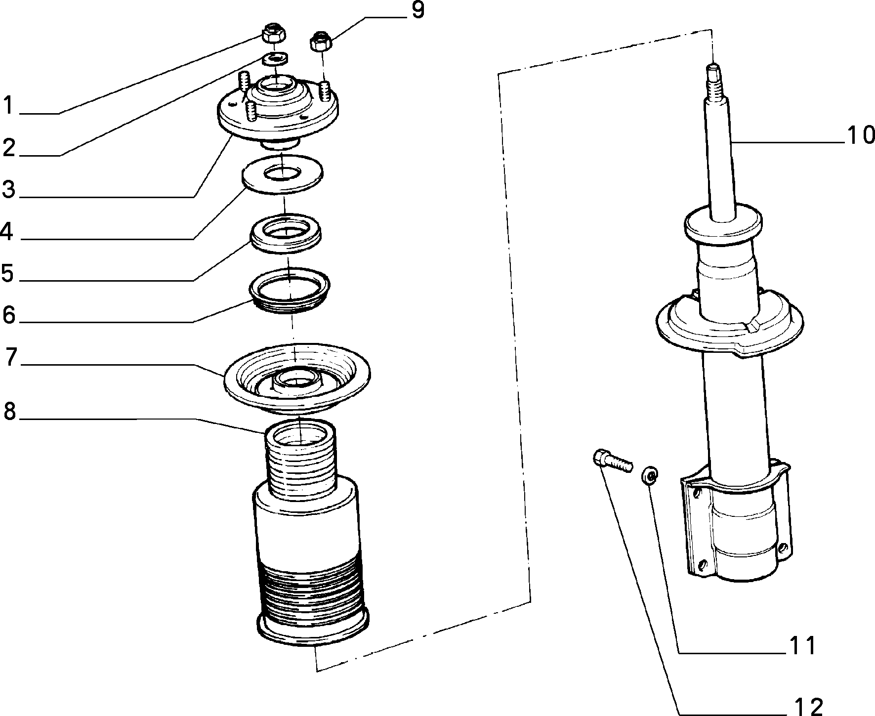 FIAT 71712527 - Амортисьор vvparts.bg