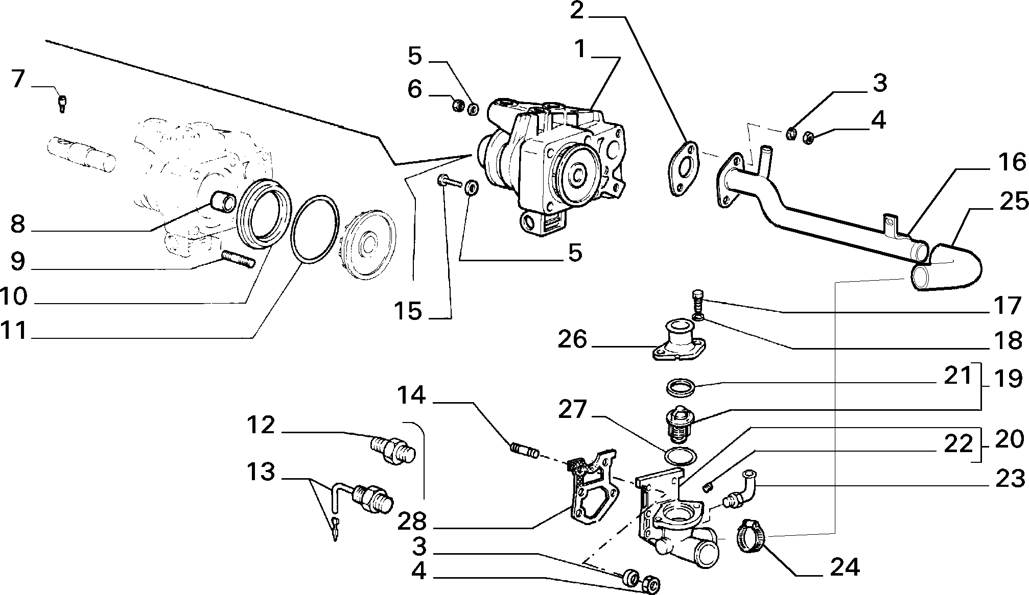 PEUGEOT 500329622 - Термостат, охладителна течност vvparts.bg