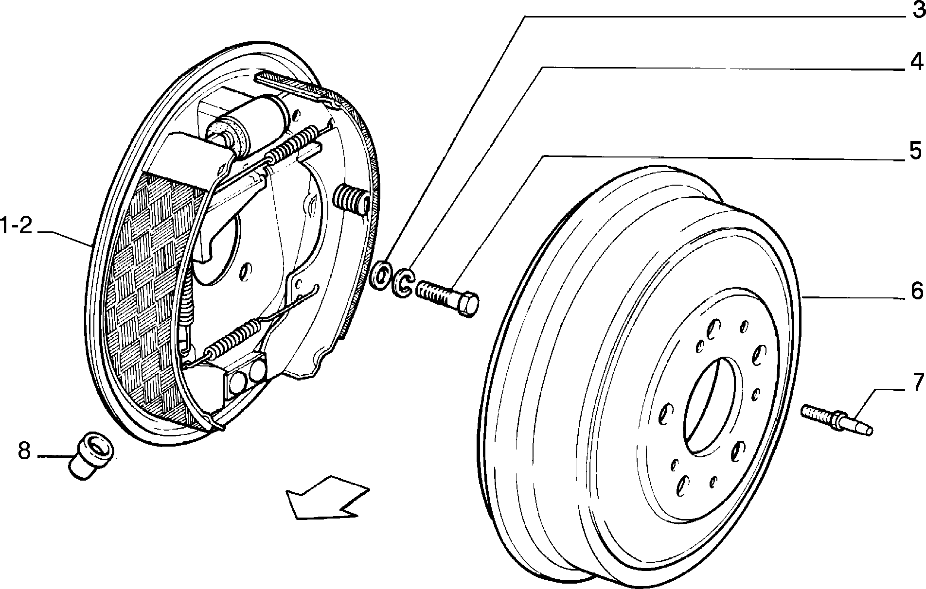 CITROËN 1313675080 - Спирачен барабан vvparts.bg