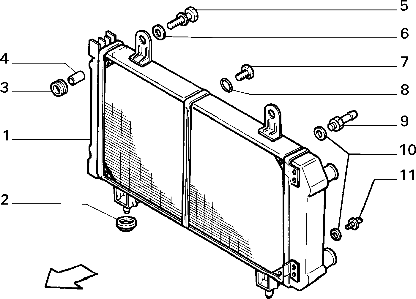 CITROËN 7707 251 - Радиатор, охлаждане на двигателя vvparts.bg