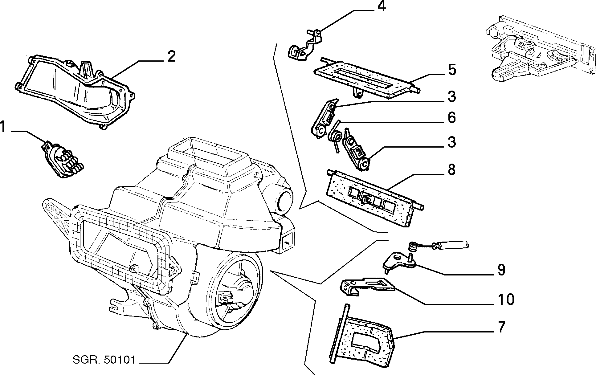 FIAT 46406348 - Съпротивление, вентилатор за вътрешно пространство vvparts.bg