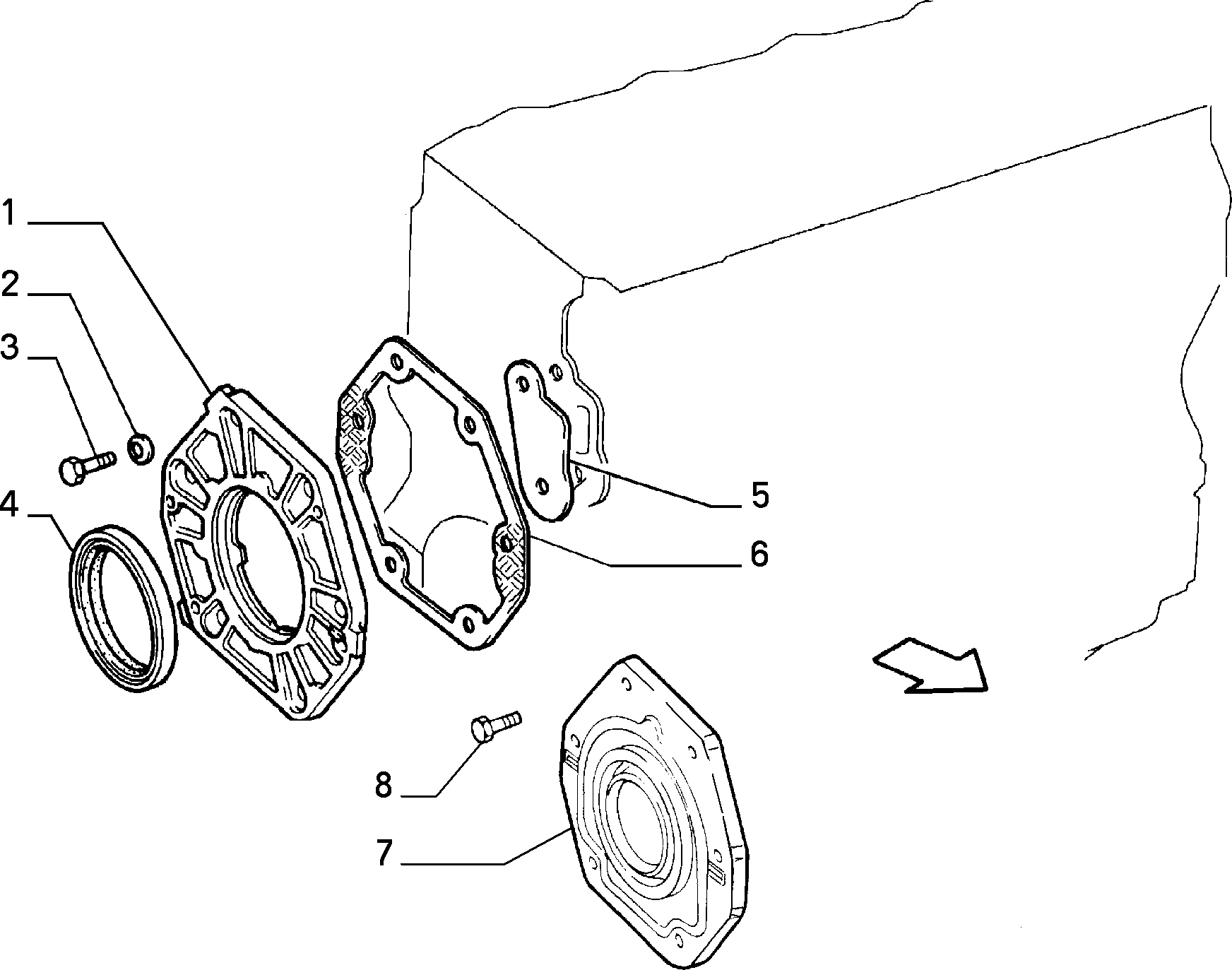 FIAT 98454053 - Семеринг, колянов вал vvparts.bg