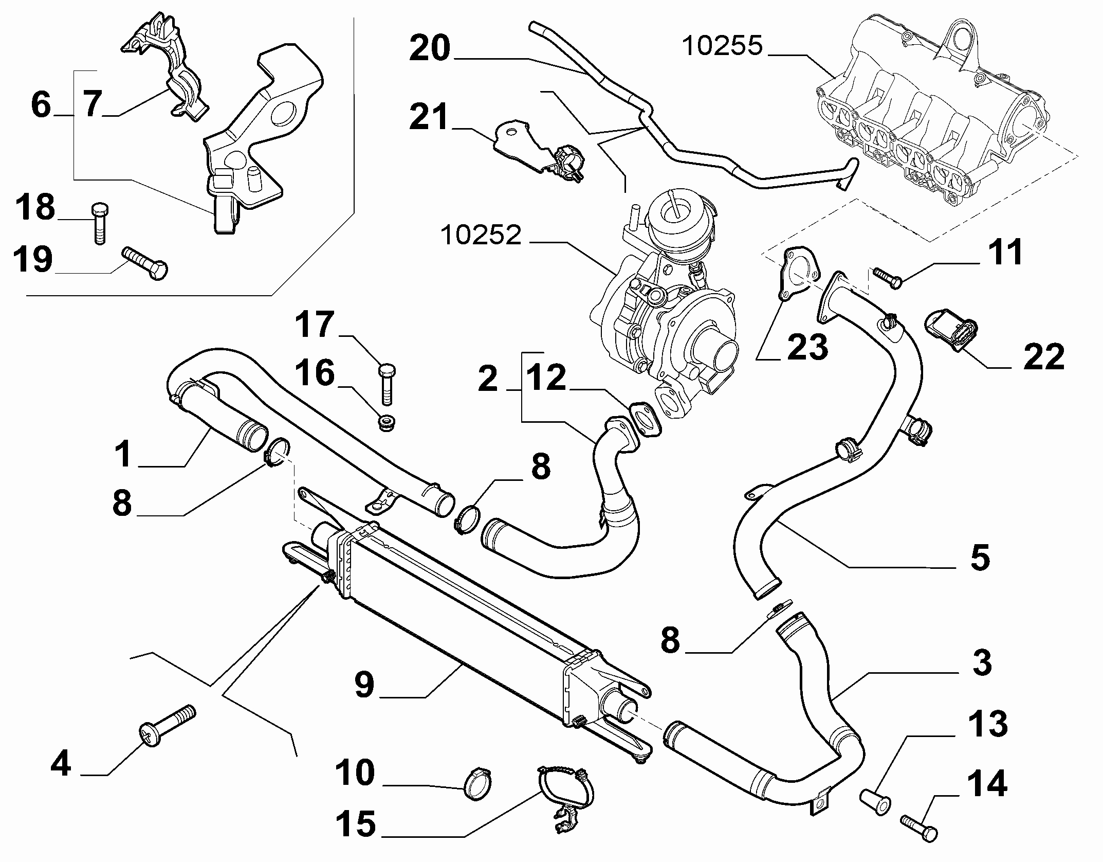 Alfa Romeo 51832224 - Въздуховод за турбината vvparts.bg