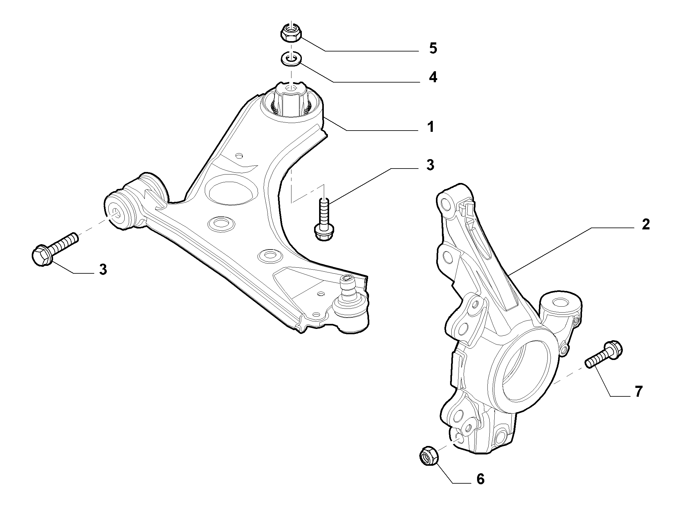 FIAT 51932036* - Носач, окачване на колелата vvparts.bg