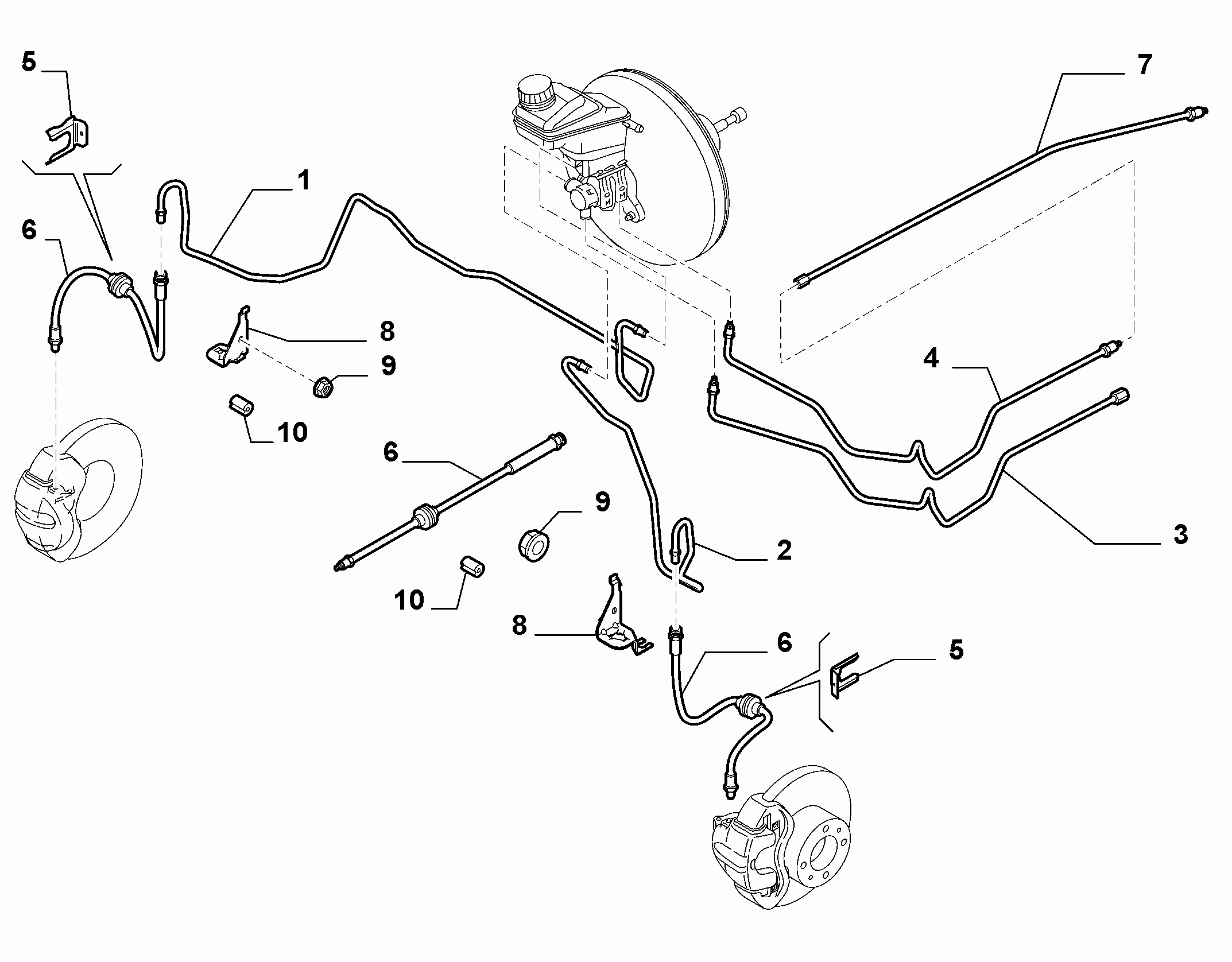 FIAT 51814431 - Спирачен маркуч vvparts.bg