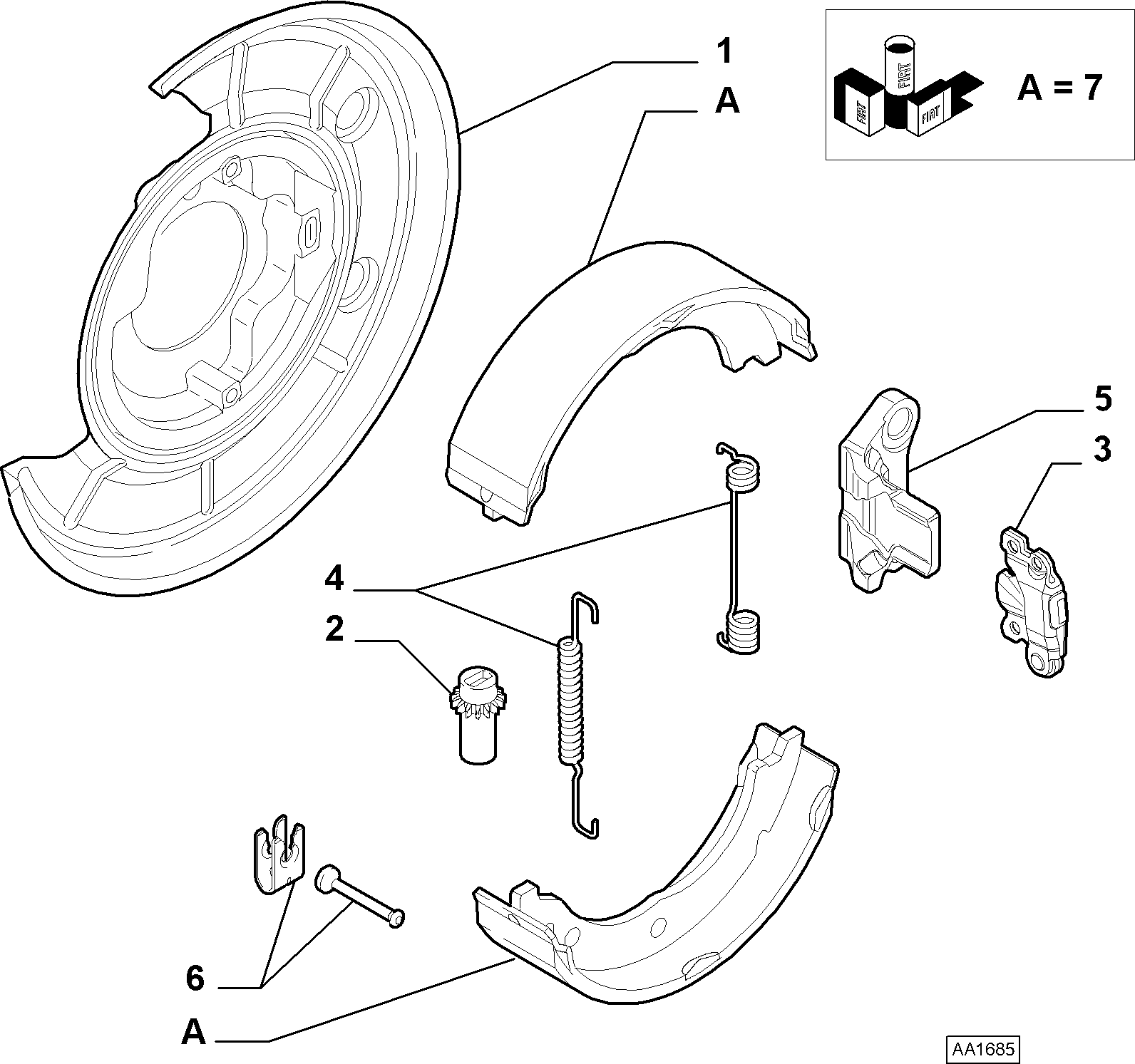 FIAT 77364018 - Предпазна пластина, спирачни дискове vvparts.bg