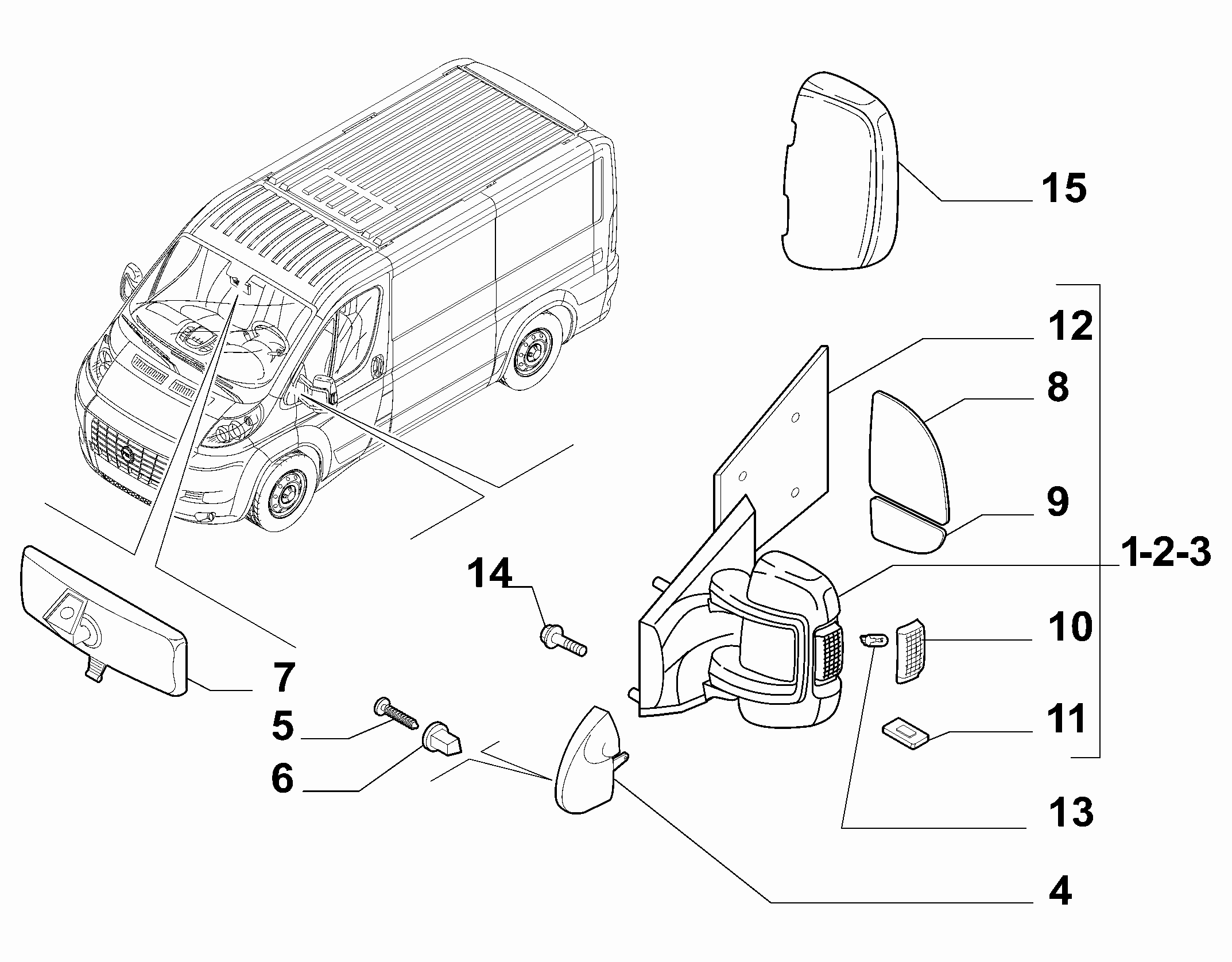 FIAT 71748254 - Външно огледало vvparts.bg