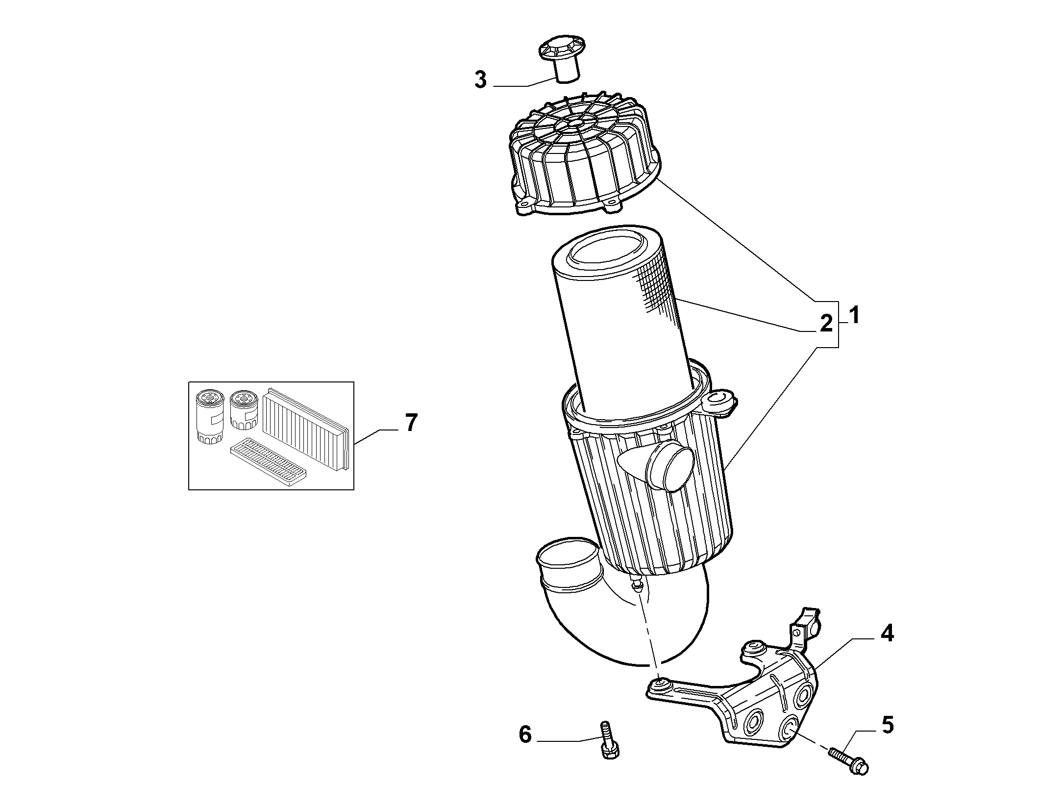 FIAT 1359643080 - Въздушен филтър vvparts.bg