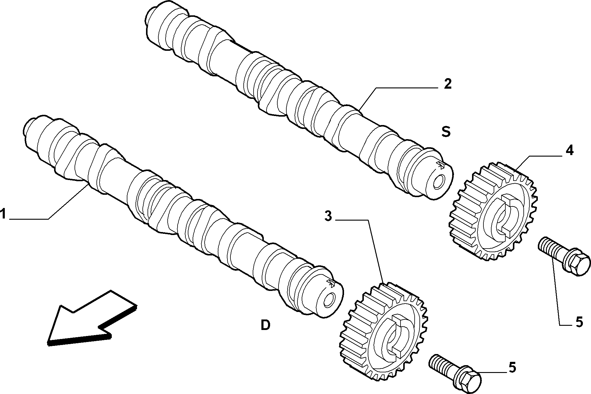 FORD 46823507 - CAMSHAFT RH vvparts.bg