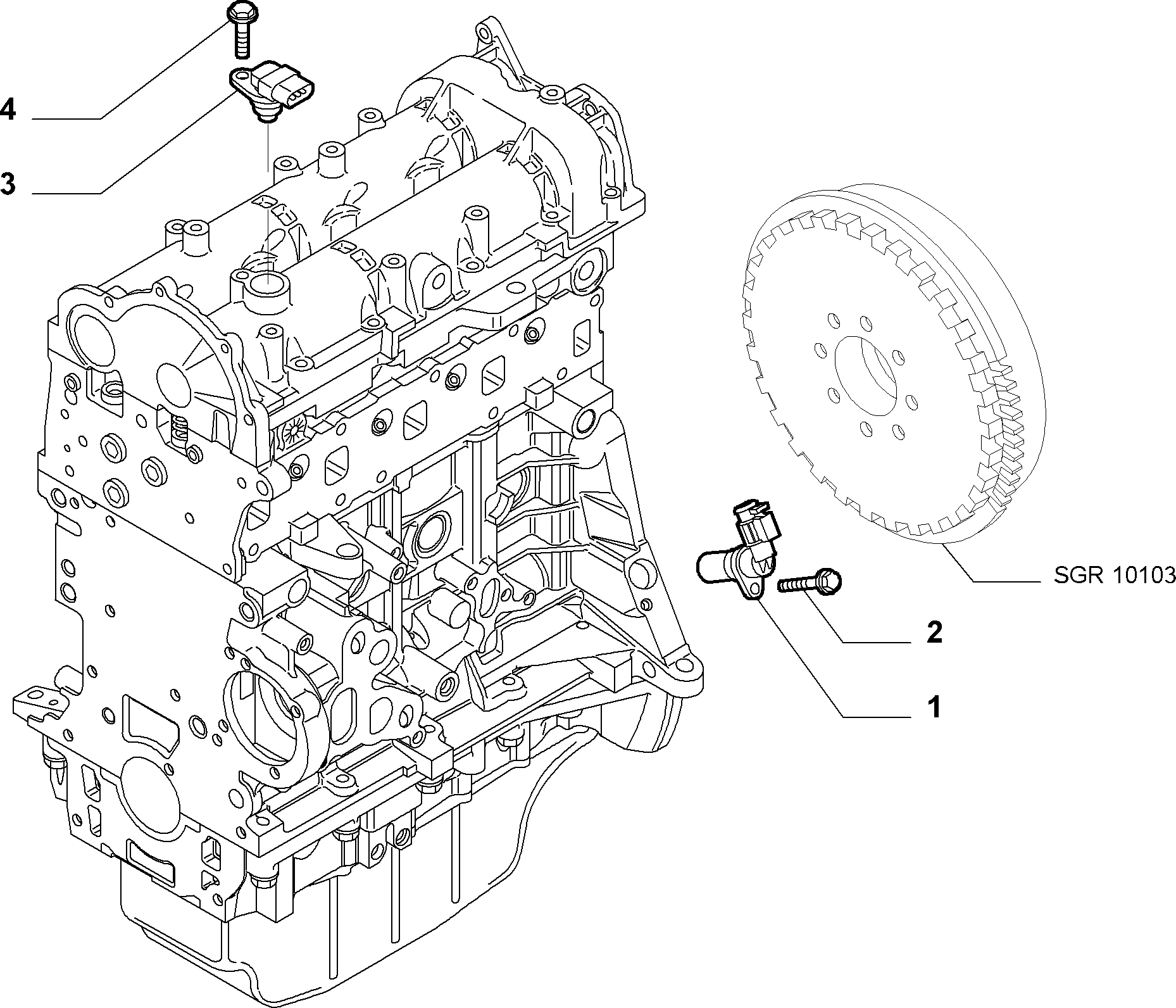 Vauxhall 55216241 - Импулсен датчик, колянов вал vvparts.bg