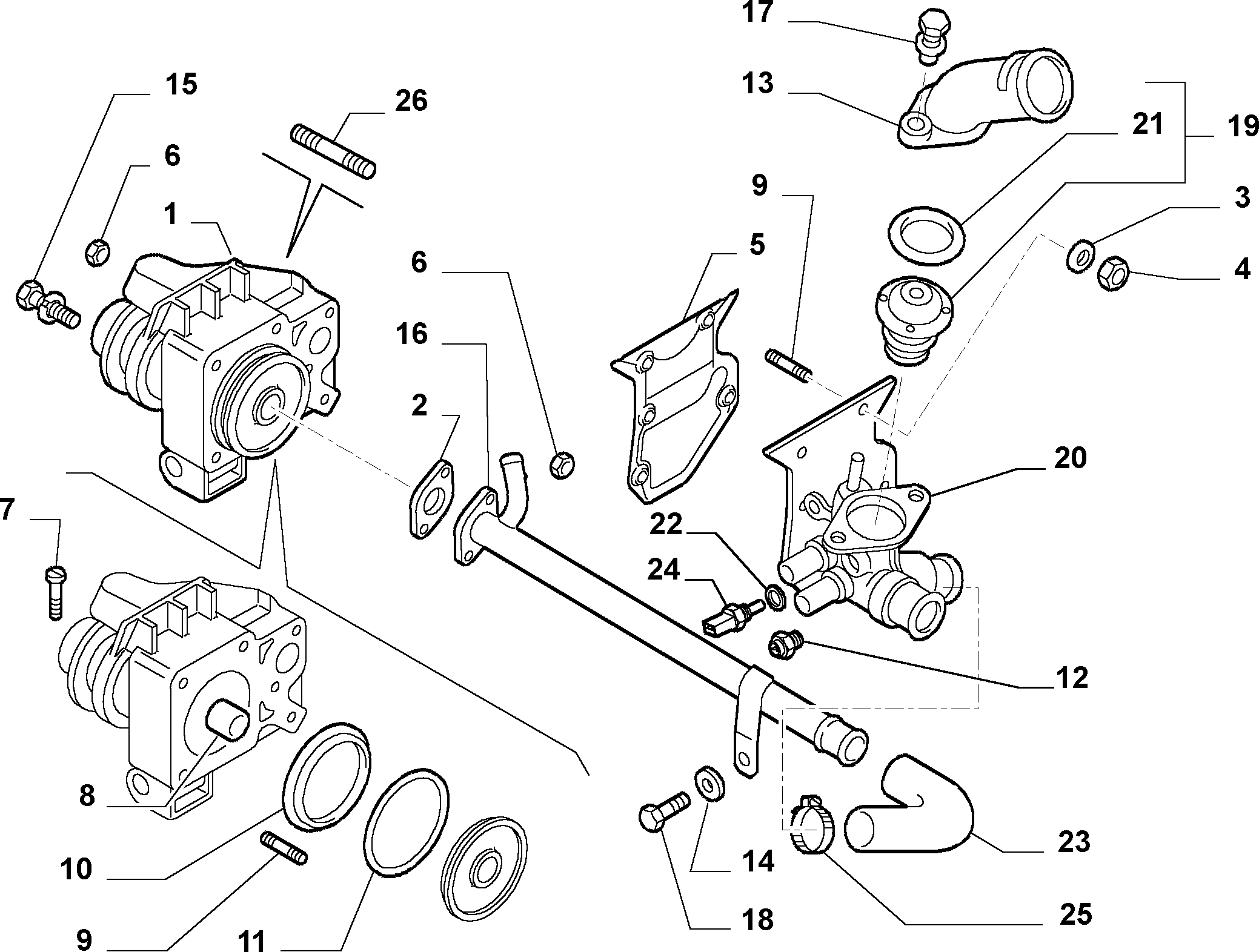 FIAT 99455420 - Датчик, температура на охладителната течност vvparts.bg