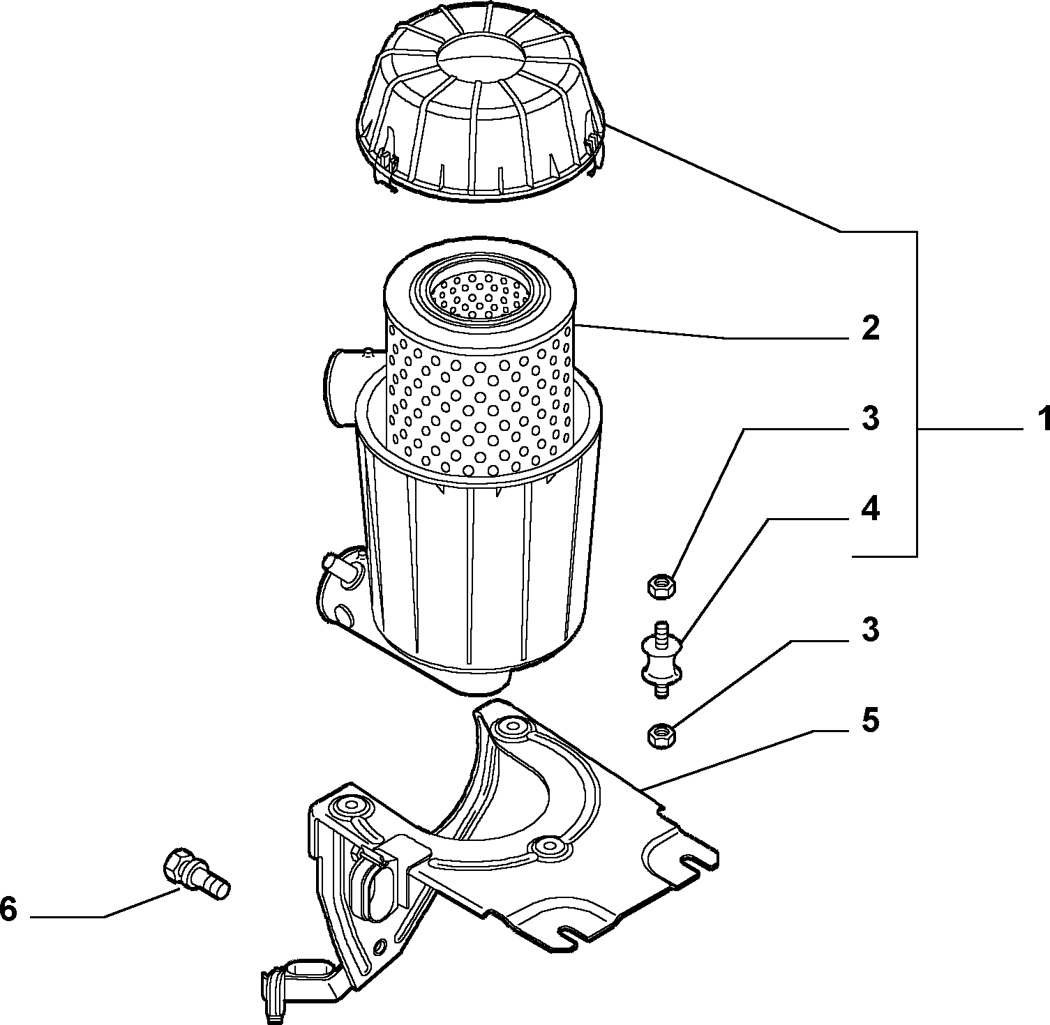 Alfa Romeo 1310636080 - Въздушен филтър vvparts.bg